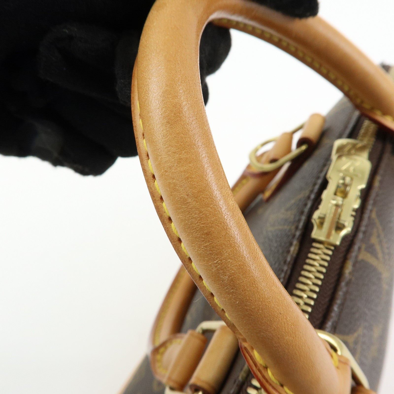 Louis Vuitton Monogram Alma Hand Bag Brown M51130