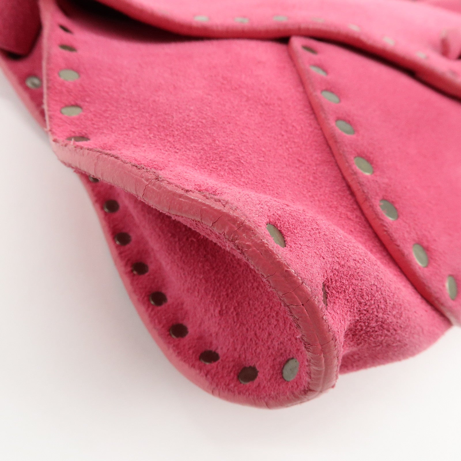 CELINE Suede Paul Bot Bag Shoulder Bag Hand Bag Pink