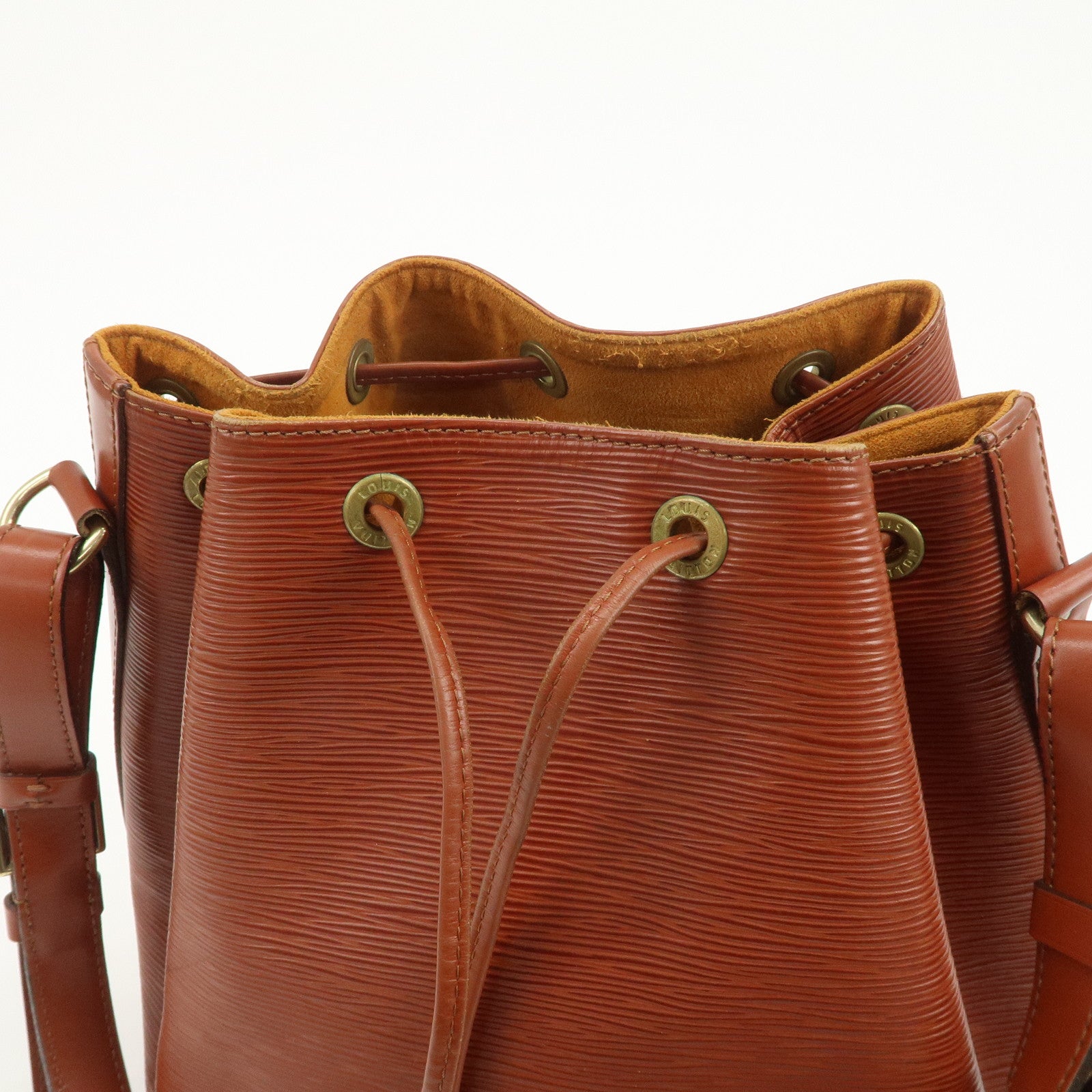 Louis Vuitton Epi Petit Noe Shoulder Bag Kenya Brown M44103