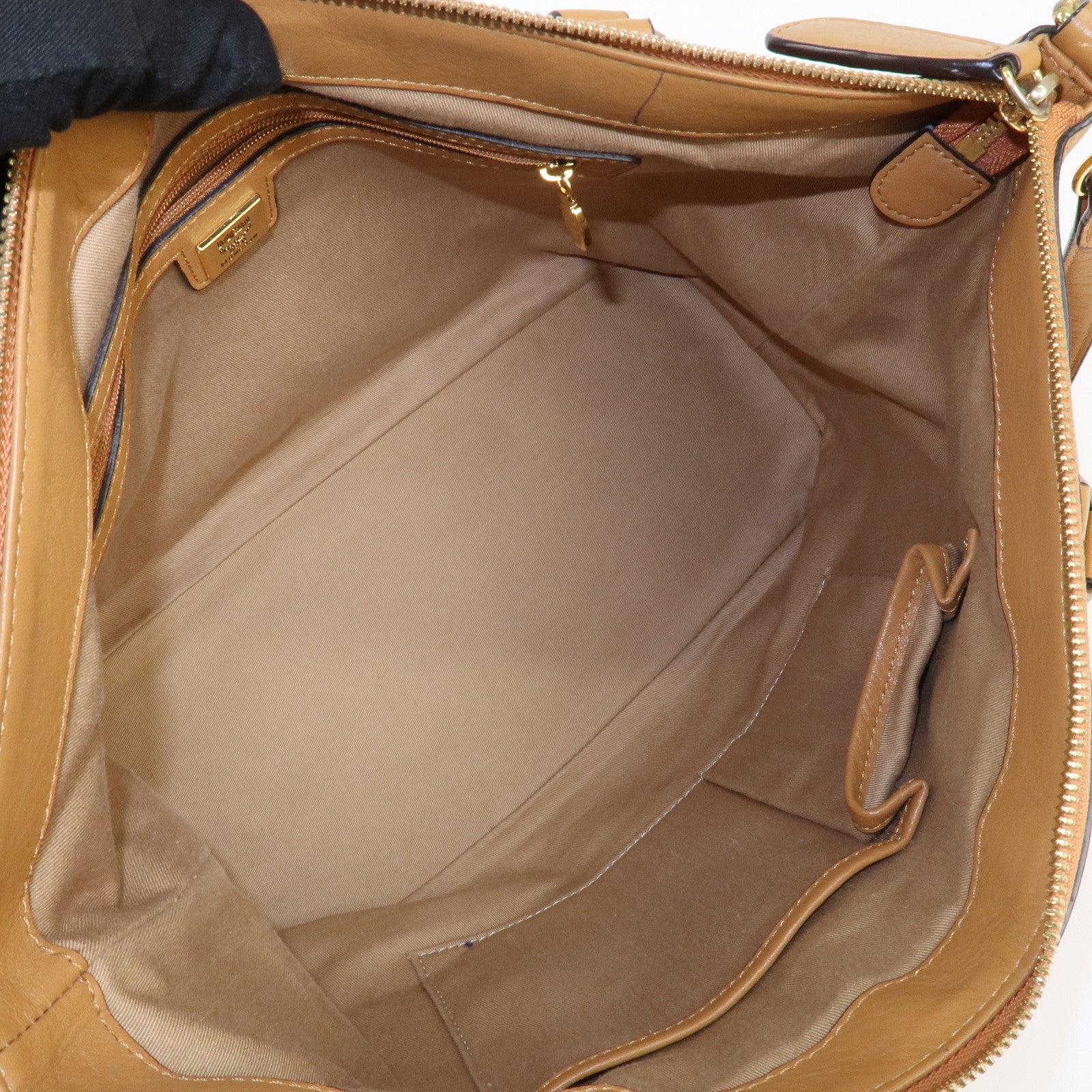 MCM Visetos Leather 2Way Shoulder Bag Tote Bag Brown Used