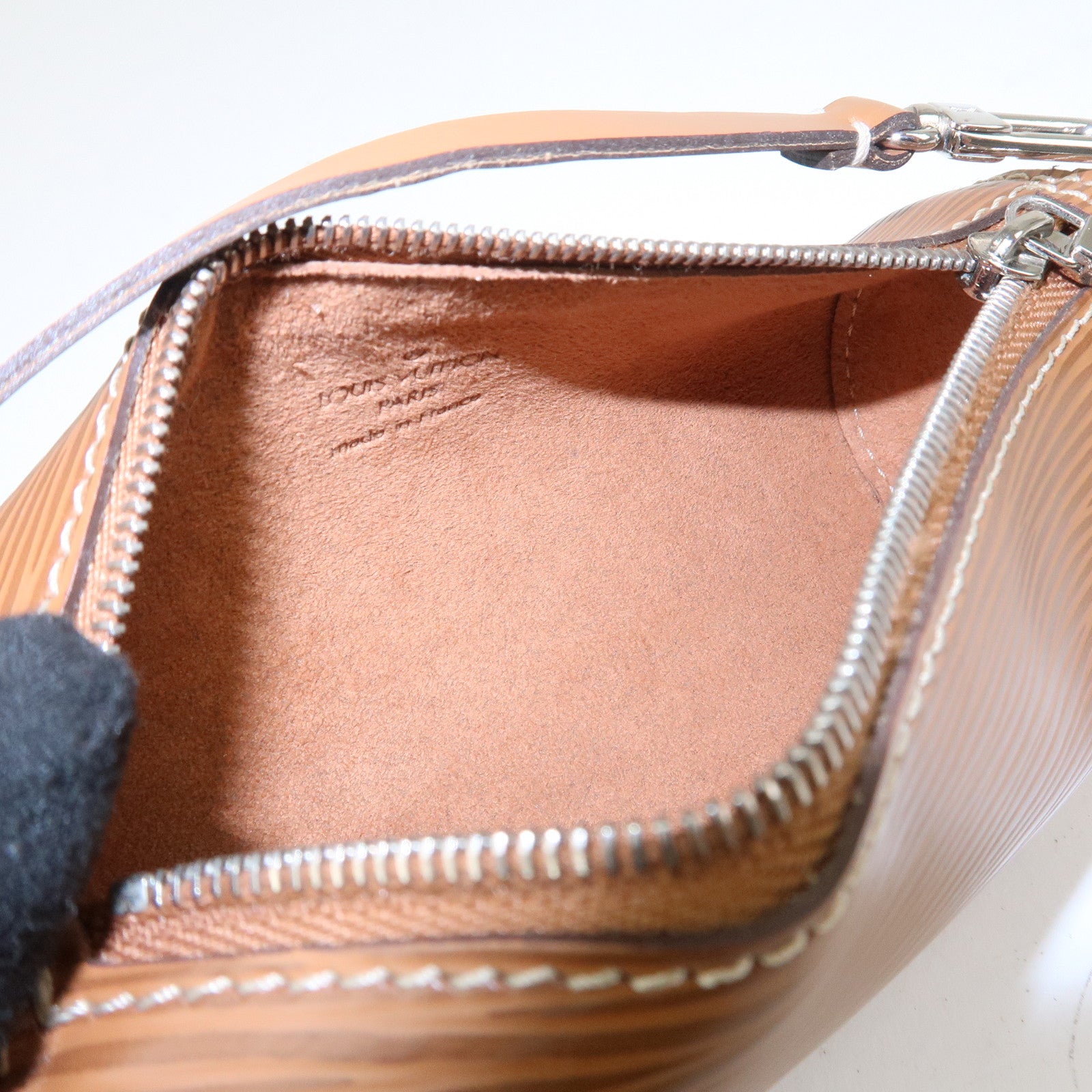 Louis Vuitton Epi Soufflot Hand Bag Shoulder Bag Zipang Gold M52228