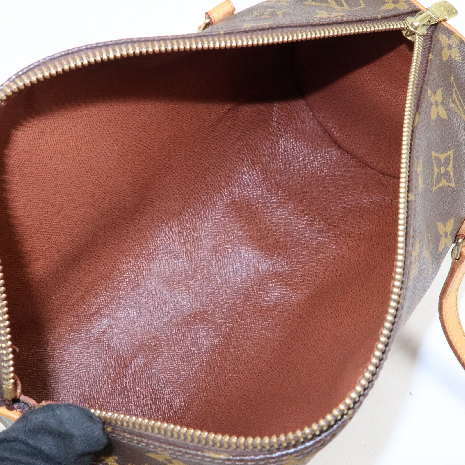 Louis Vuitton Monogram Papillon 30 Hand Bag Brown M51385