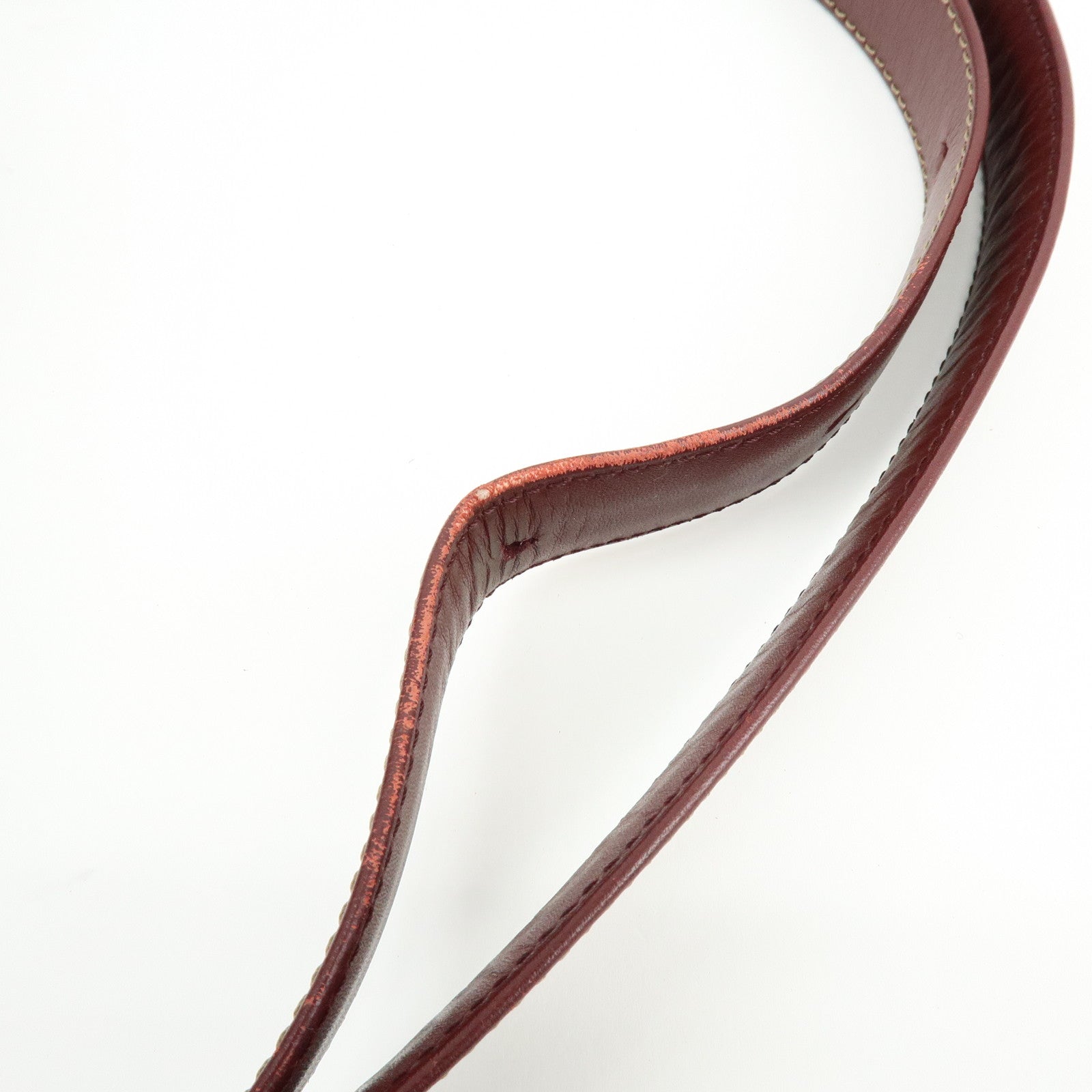 Cartier Must de Cartier Leather Shoulder Crossbody Bag Bordeaux