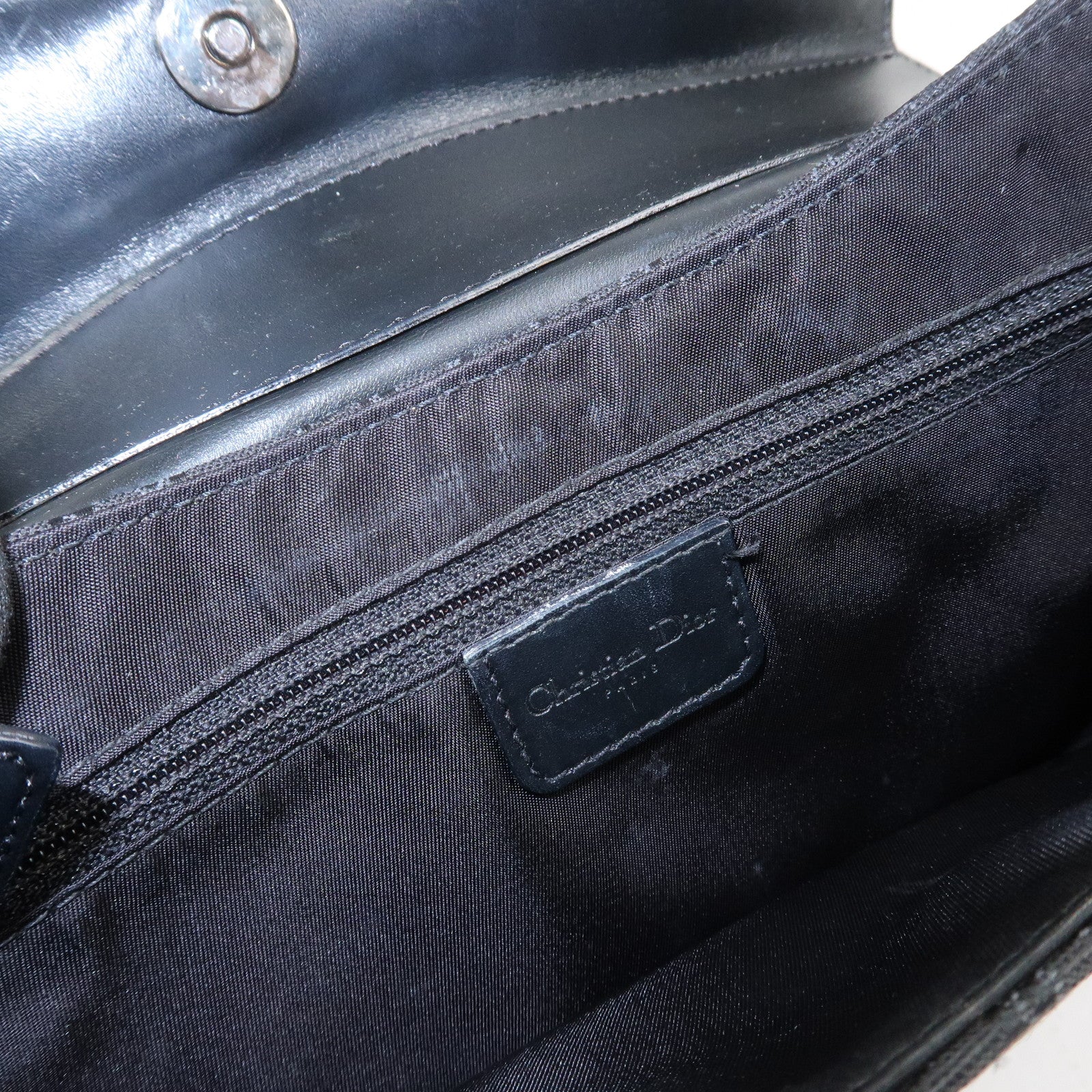 Christian Dior Trotter Street Chic Canvas Leather Shoulder Bag