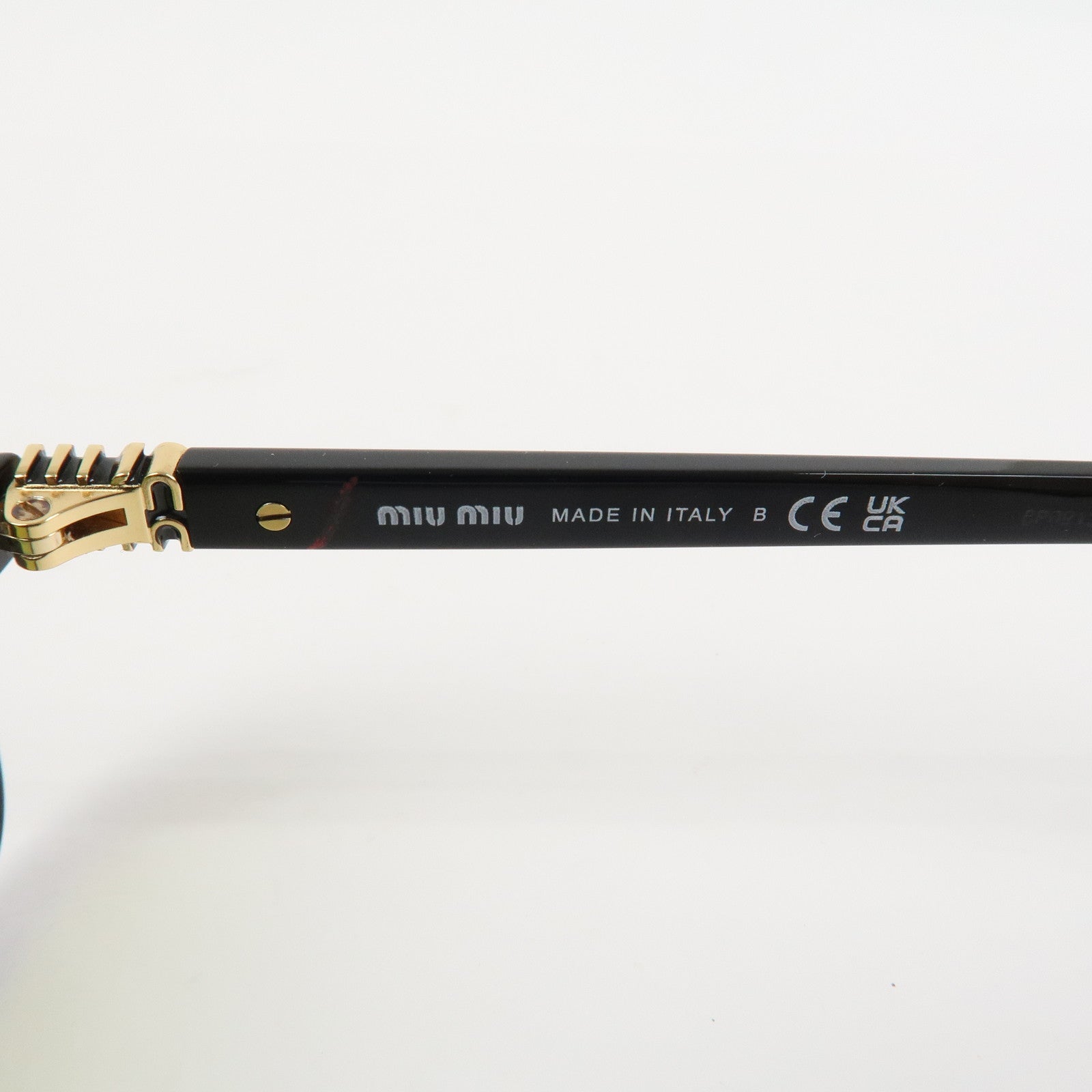 MIU MIU Plastic Sunglasses Black SMU 11Z-F 52□15 16K-170 140 1N