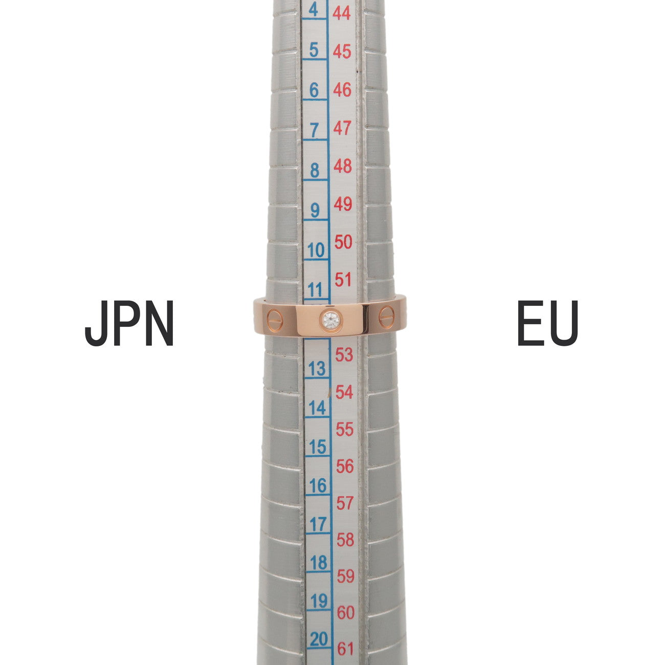 Cartier Mini Love 1P Diamond Ring #52 K18 750PG Rose Gold US6.5