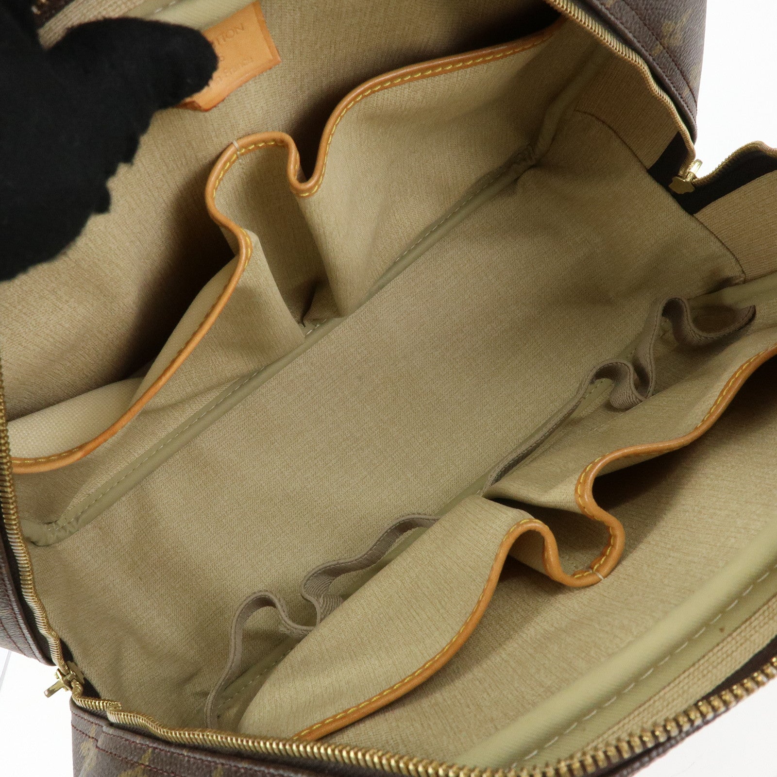 Louis Vuitton Monogram Canvas Deauville Hand Bag Brown M47270