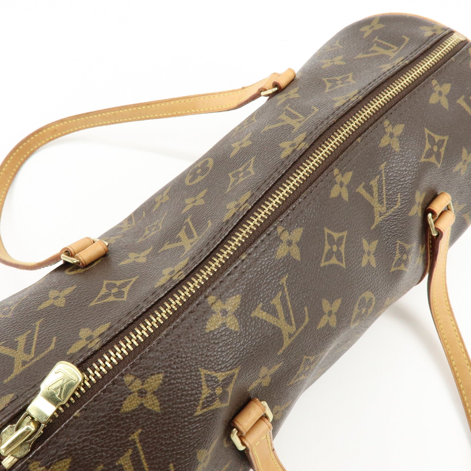Louis Vuitton Monogram Papillon 30 Hand Bag Brown M51385