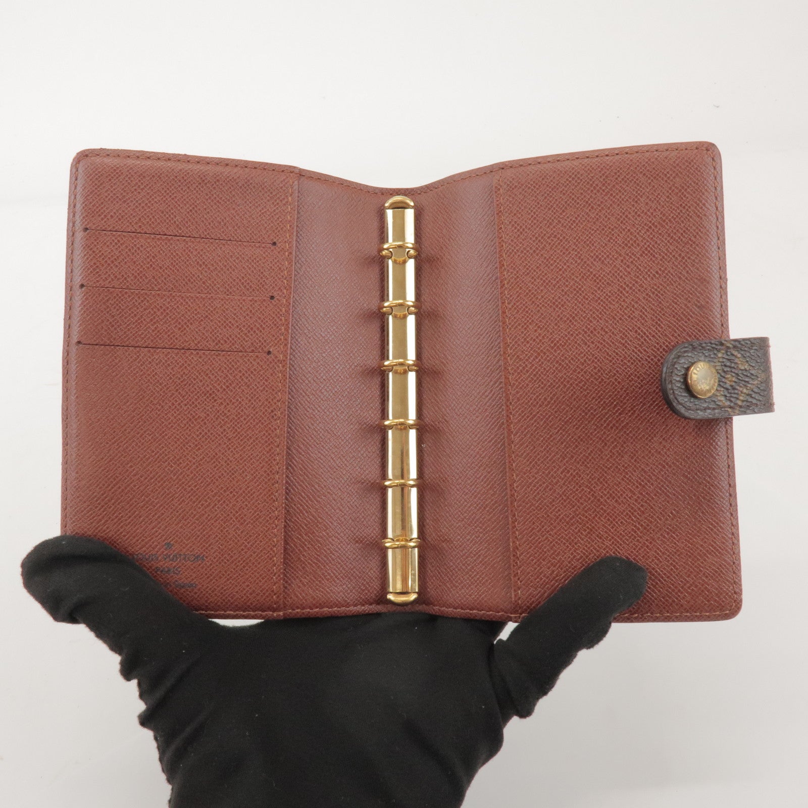 Louis Vuitton Monogram Agenda PM Canvas Planner Cover Brown R20005