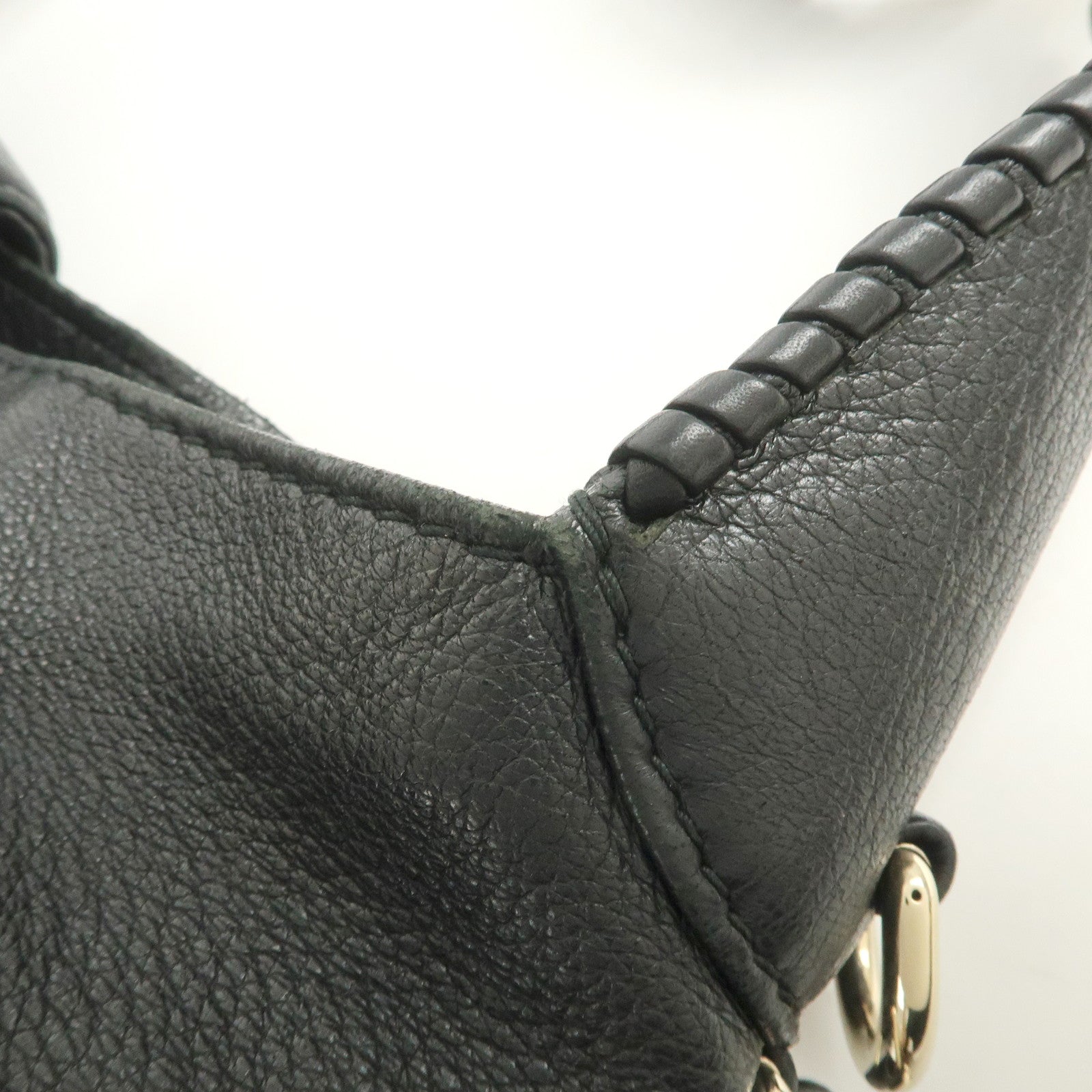 GUCCI New Jackie Leather 2Way Shoulder Hand Bag Black 246907