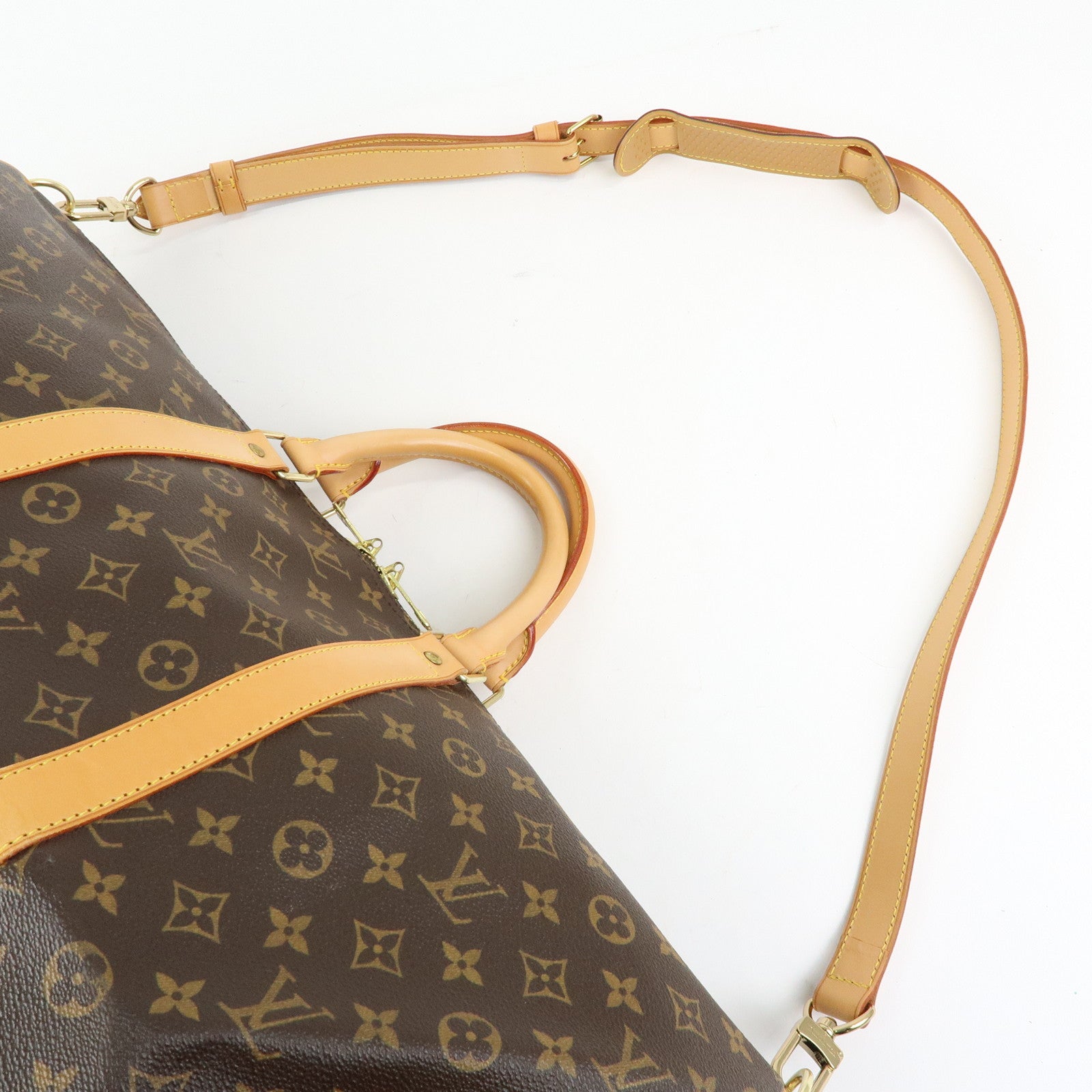 Louis Vuitton Monogram Keep All Bandouliere 55 Boston Bag M41414