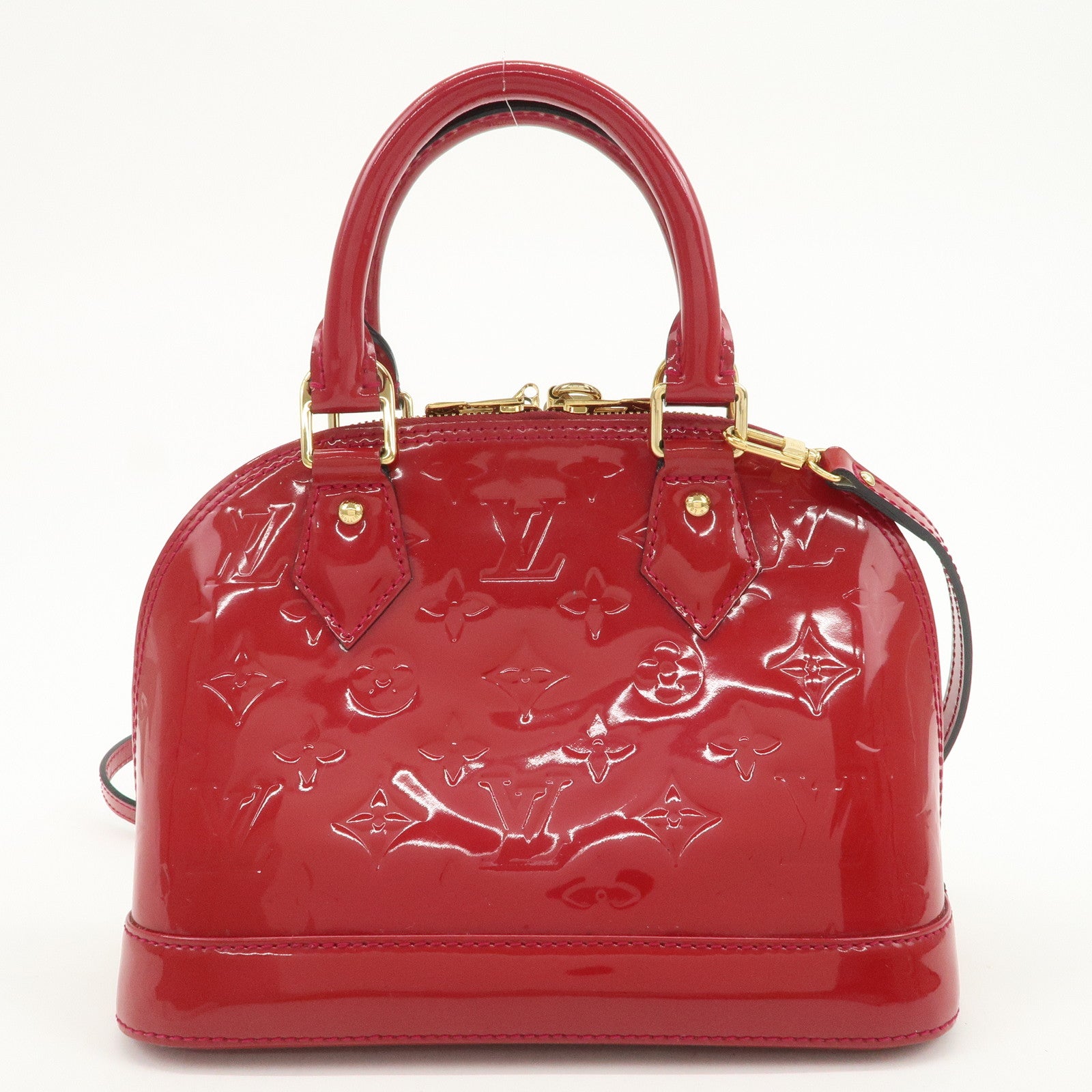 Louis Vuitton Monogram Vernis Alma BB 2Way Bag Rose Indien M91771