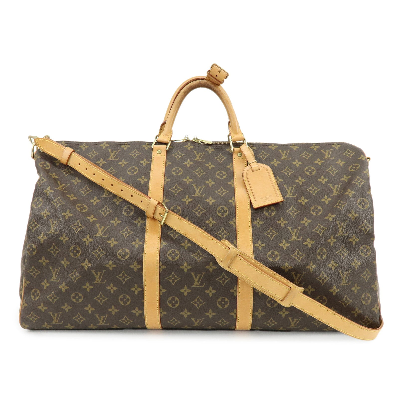 Louis Vuitton Monogram Keep All Bandouliere 60 Boston Bag M41412