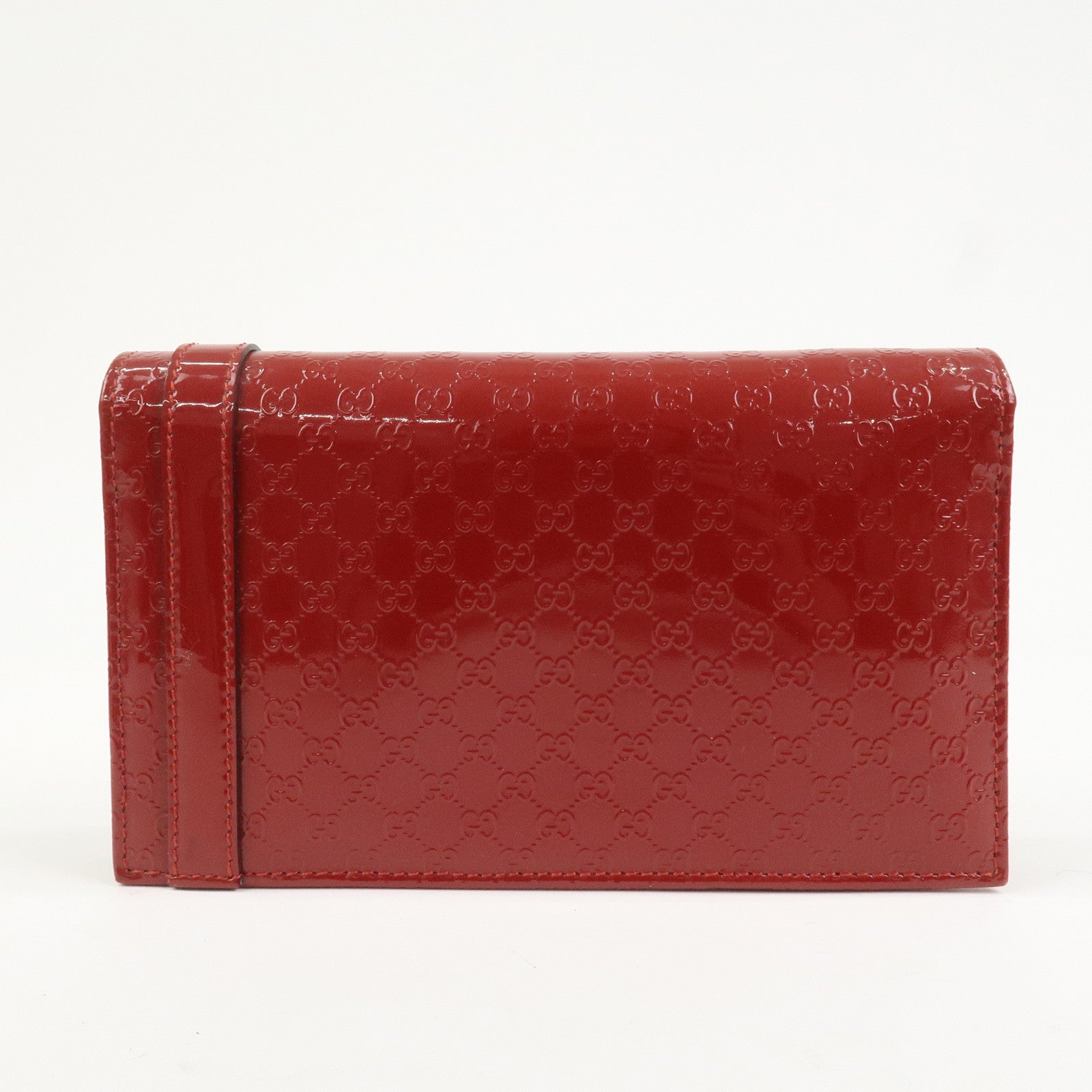 GUCCI Micro Guccissima Leather 2Way Bag Shoulder Bag Red 354086