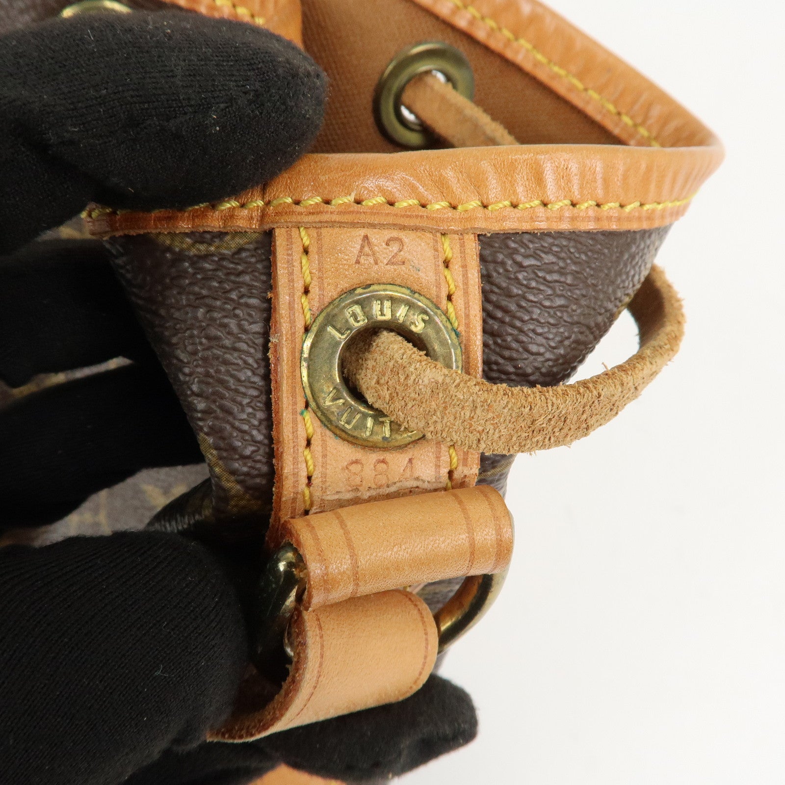 Louis Vuitton Monogram Canvas Petit Noe Shoulder Bag Brown M42226