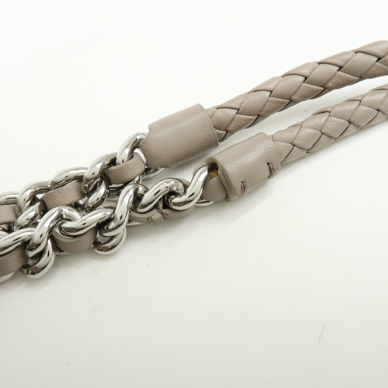 MIU MIU Matelasse Nappa Leather Tote Bag Shoulder Bag Gray