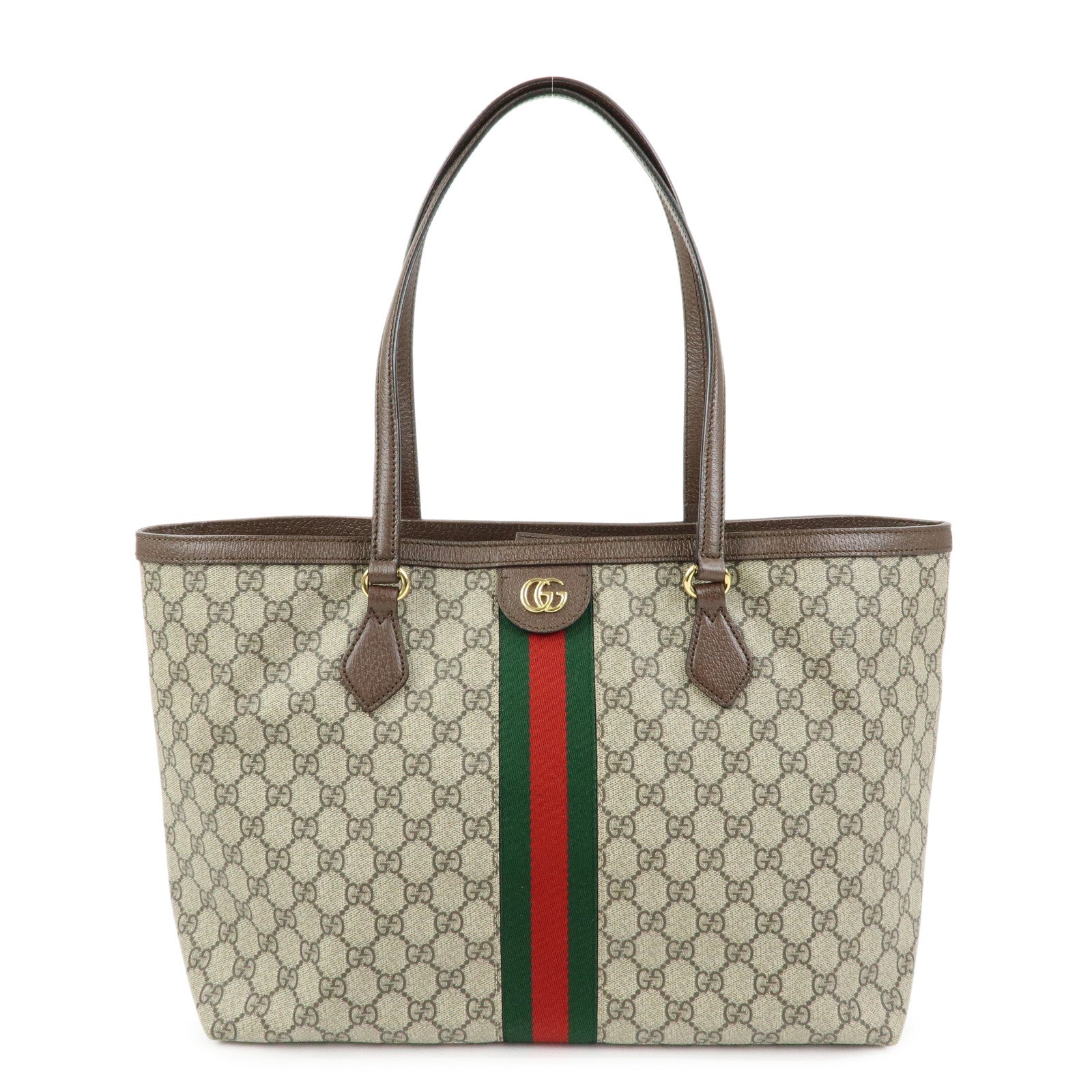 GUCCI Ophidia Sherry GG Supreme Leather Medium Tote Bag 631685