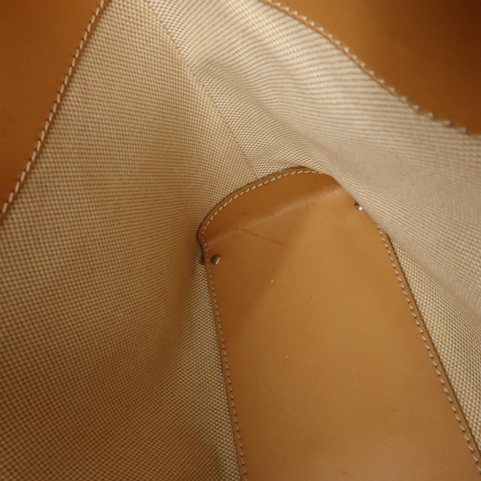 TOD'S Logo Leather 2Way Bag Tote Bag Shoulder Bag Camel