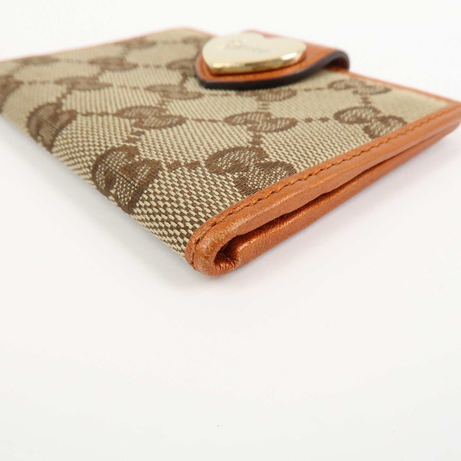 GUCCI Lovely Heart GG Denim Canvas Set of 2 Card Case 217050/224261