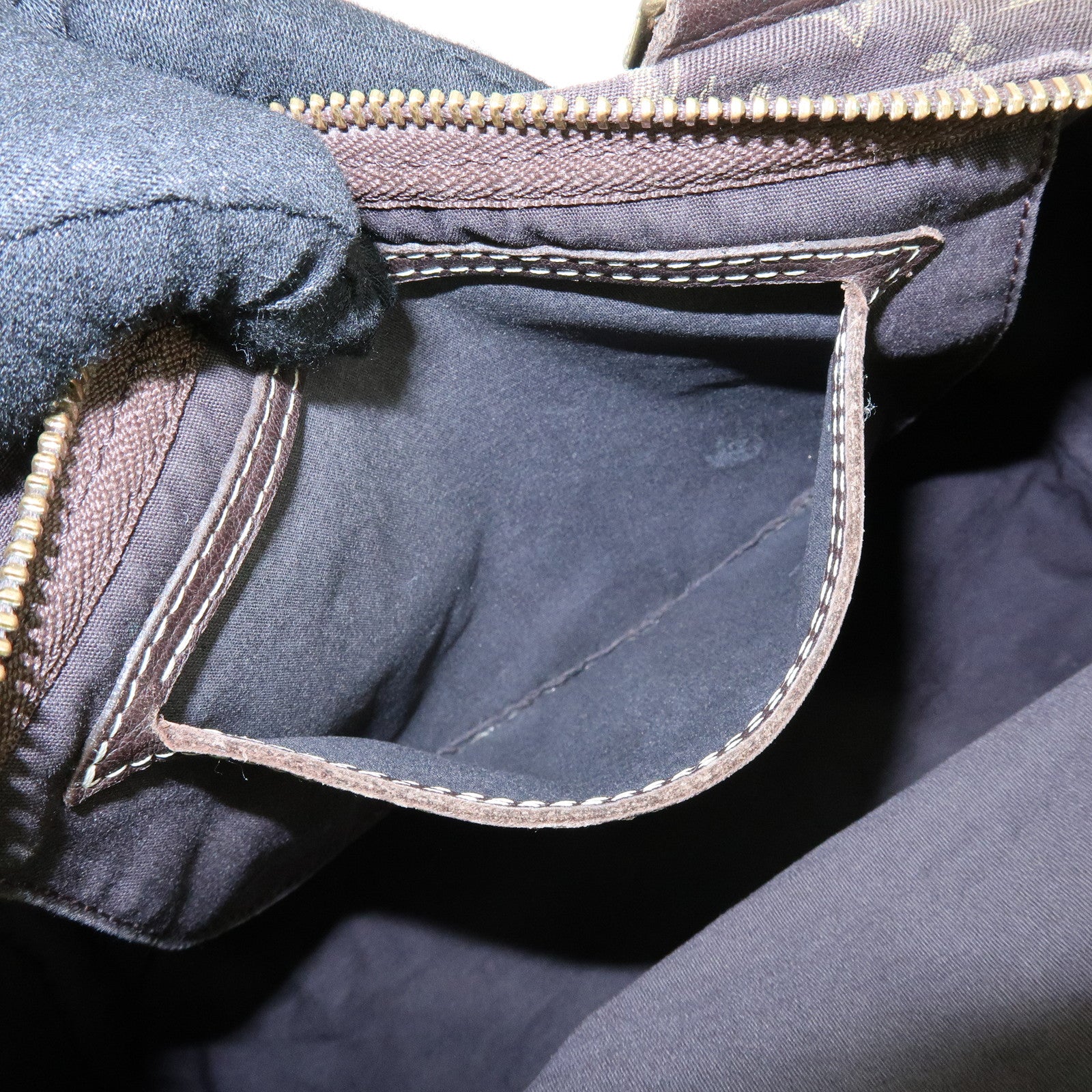 Louis Vuitton Monogram Mini Lin Speedy 30 Boston Bag Ebene M95224