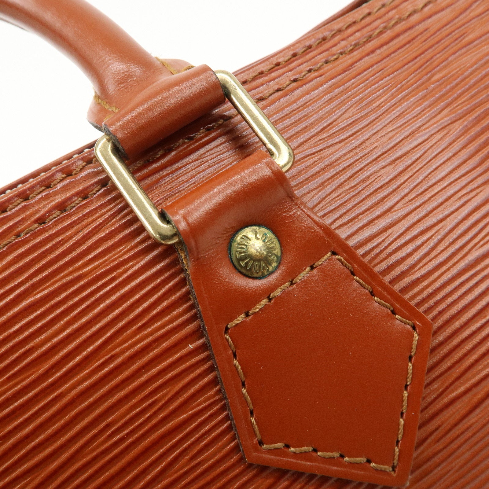 Louis Vuitton Epi Speedy 25 Hand Boston Bag Kenya Brown M43013 Used