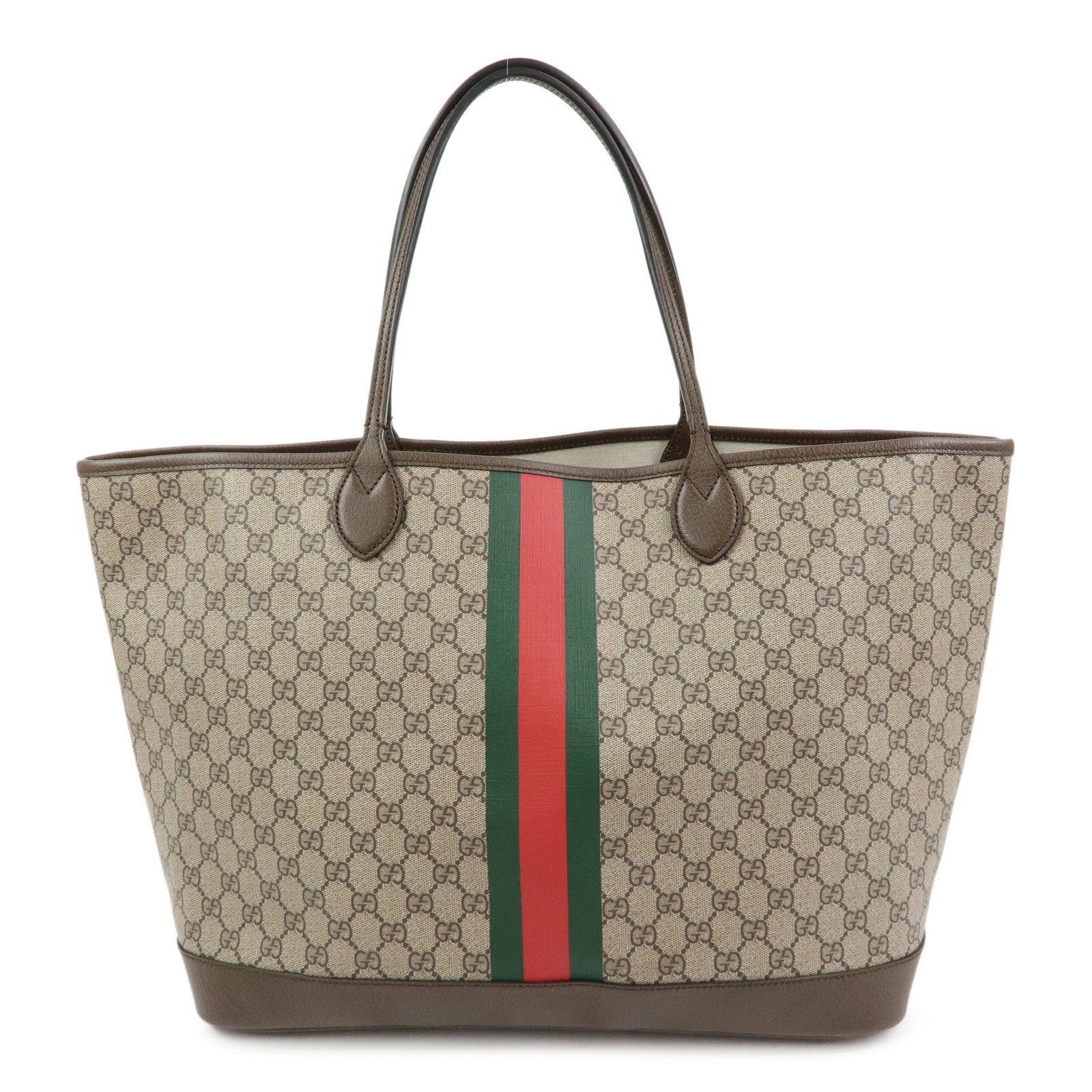 GUCCI Sherry GG Supreme Tote Bag Shoulder Bag Brown 726755