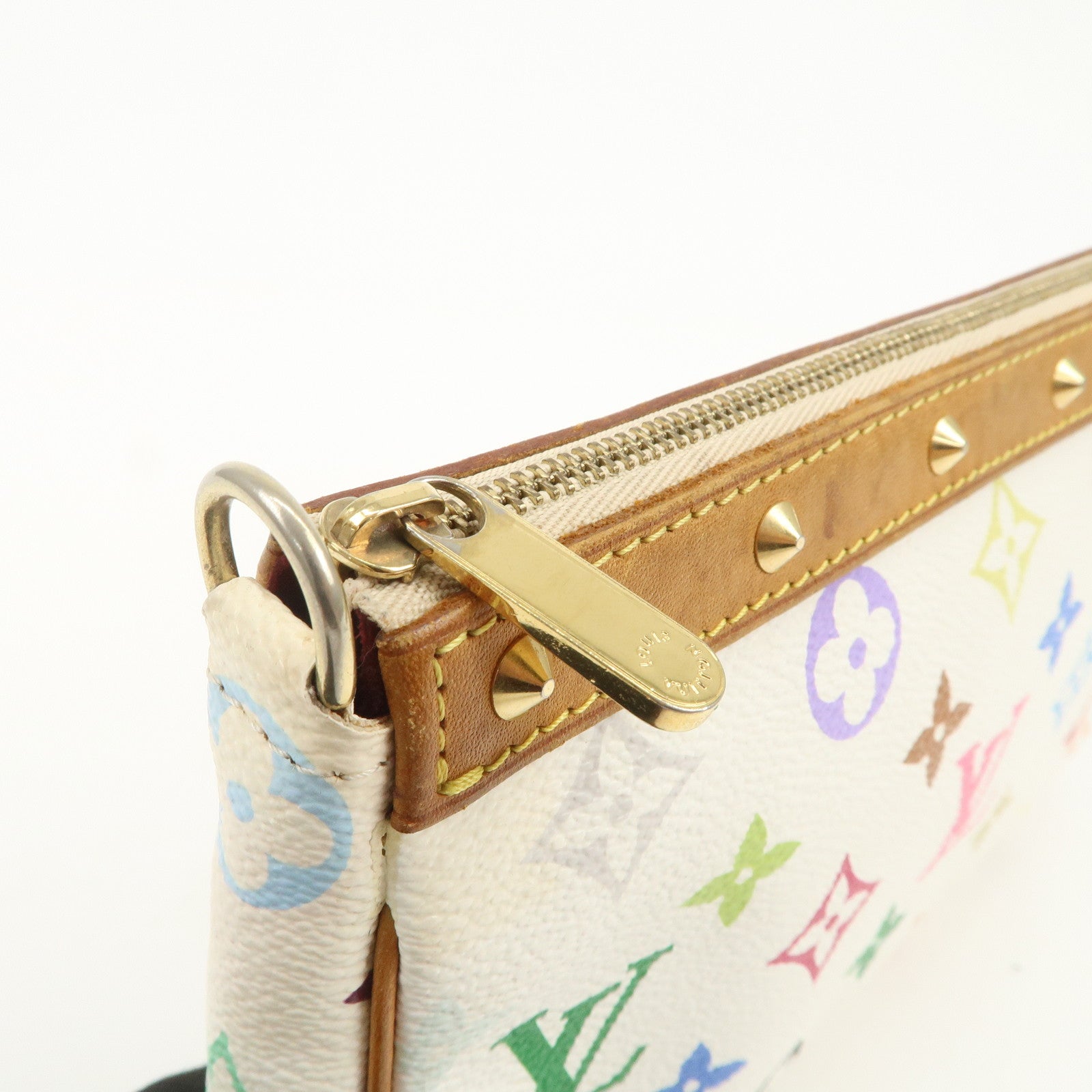 Louis Vuitton Monogram Multicolor Pochette Accessoires Blanc M92649