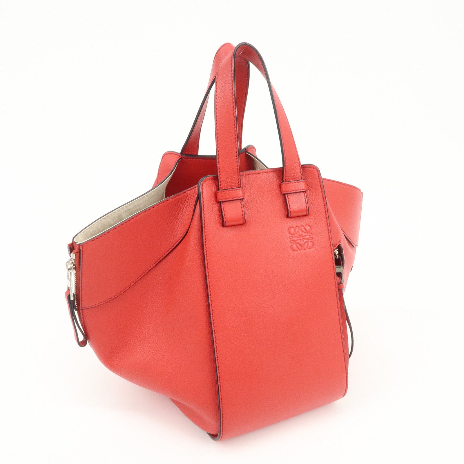 LOEWE Anagram Hammock Small Shoulder Bag Crossbody Bag Red 0011840