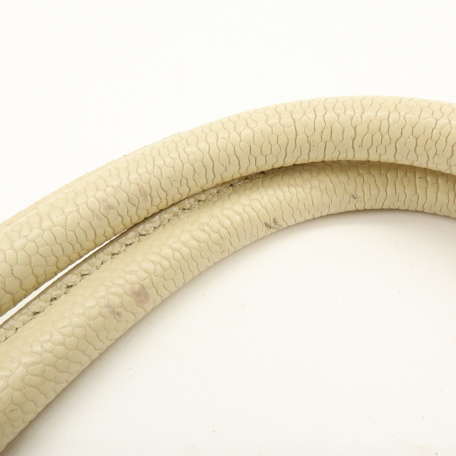 CHANEL COCO Mark Caviarskin Tote Bag Shoulder Bag Ivory