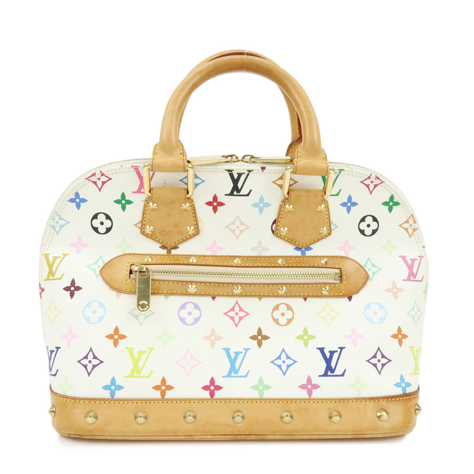 Louis Vuitton Monogram Multicolor Alma PM Hand Bag Blanc M92647
