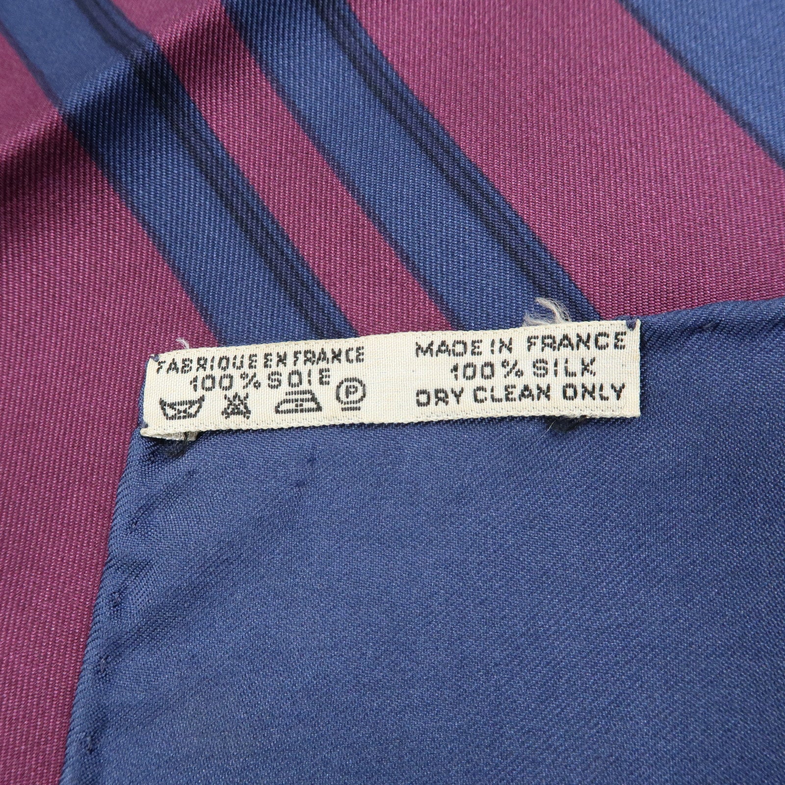 HERMES Carre 90 Silk 100% Scarf BRIDES DE GALA Navy Purple