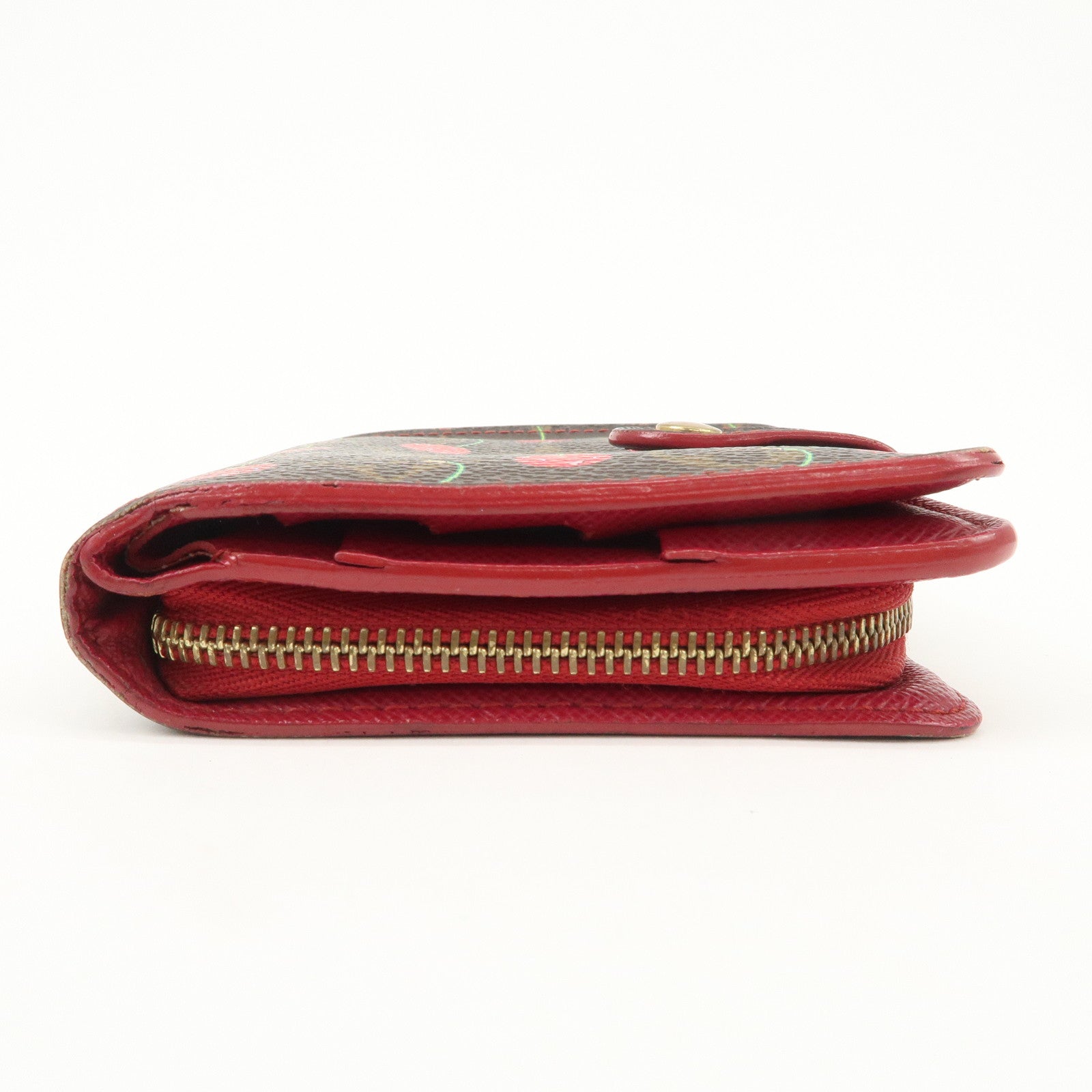 Louis Vuitton Monogram Cherry Compact Zip Bi-fold Wallet M95005