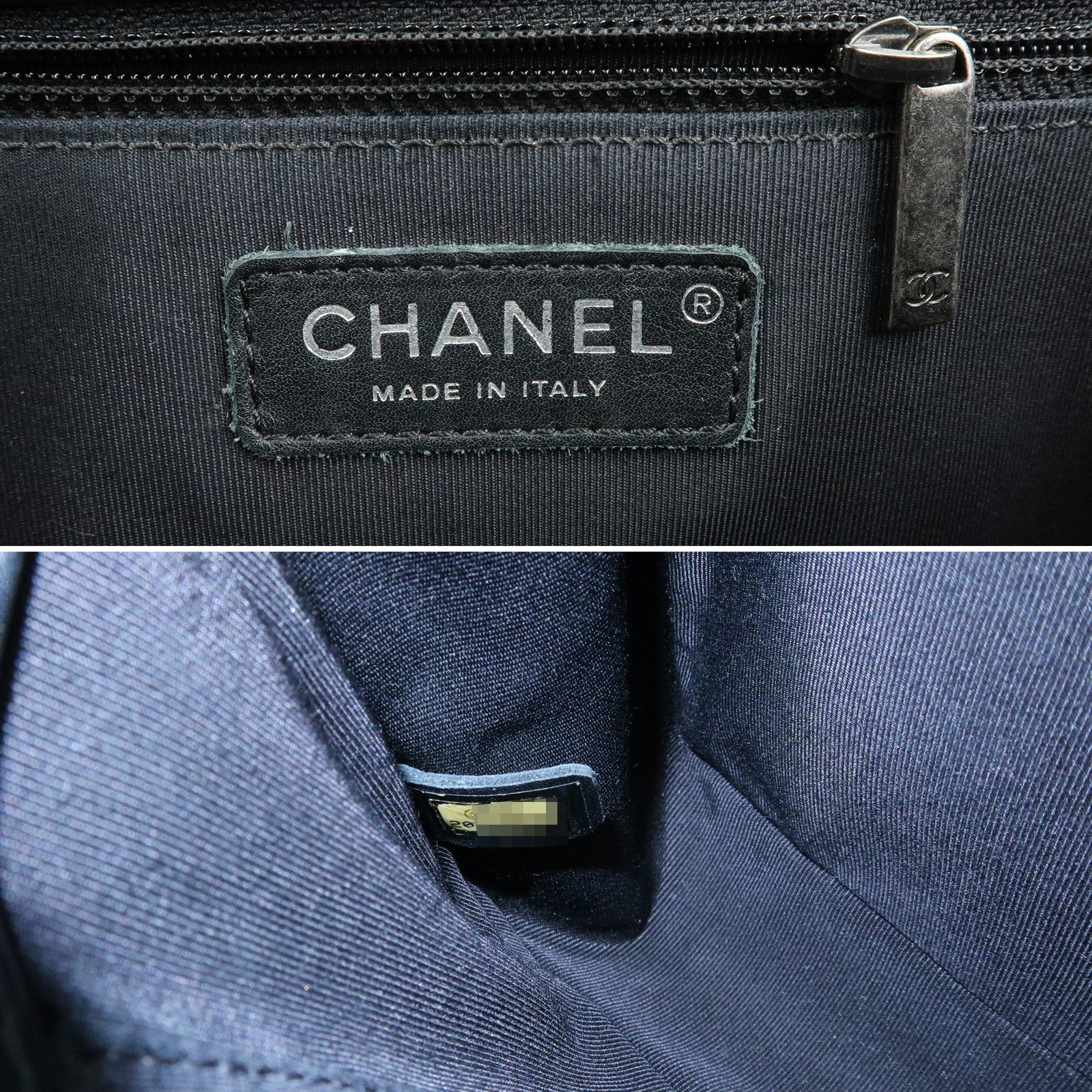 CHANEL Boy CHANEL Lamb Skin Chain Shoulder Bag Crossbody Bag Black