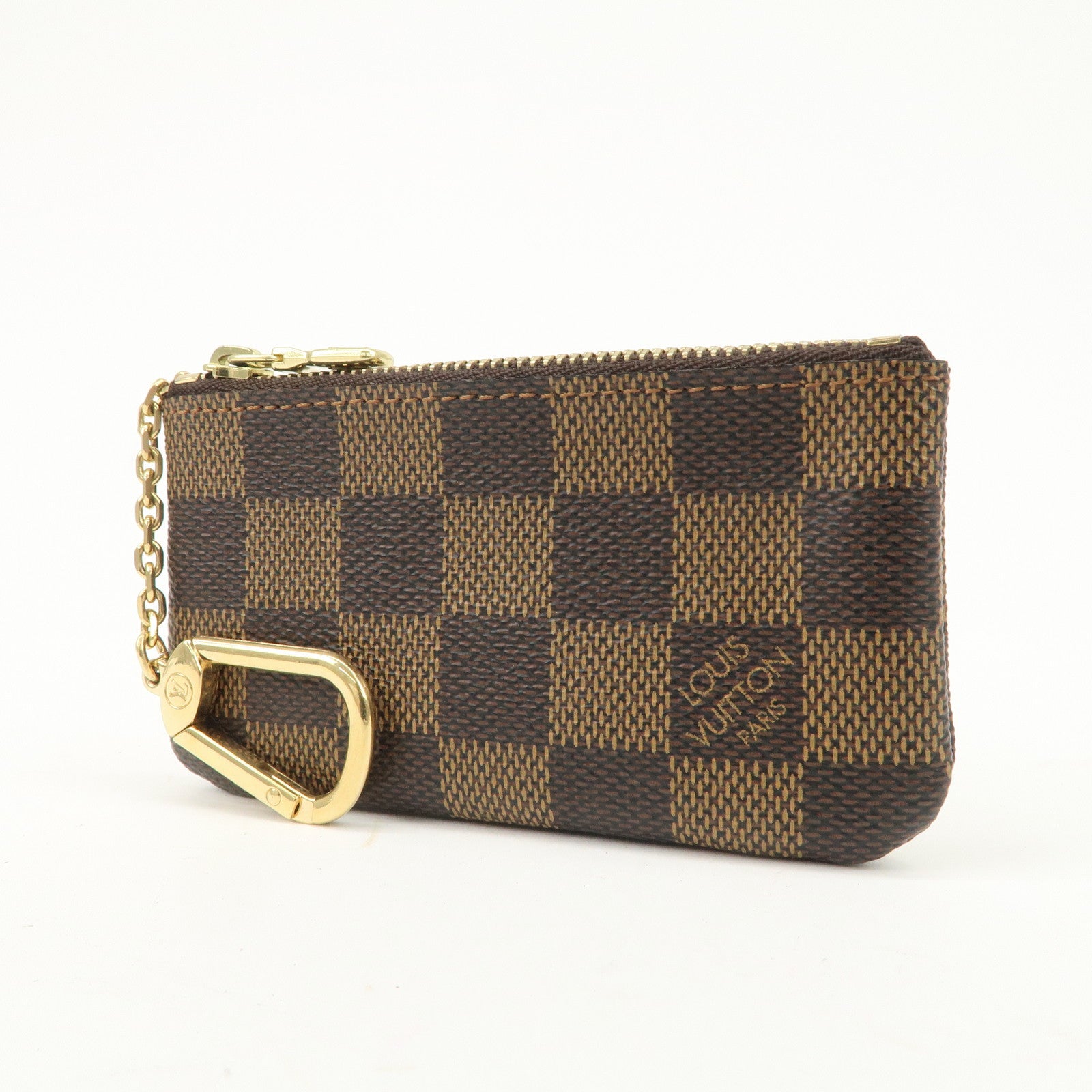 Louis Vuitton Damier Pochette Cles Coin Case Damier Ebene N62658