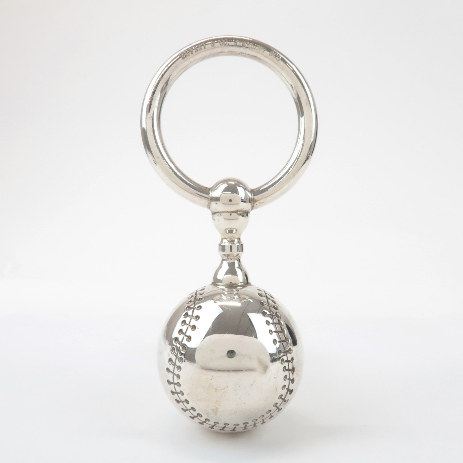 Tiffany & Co SV925 Baseball Rattle Silver