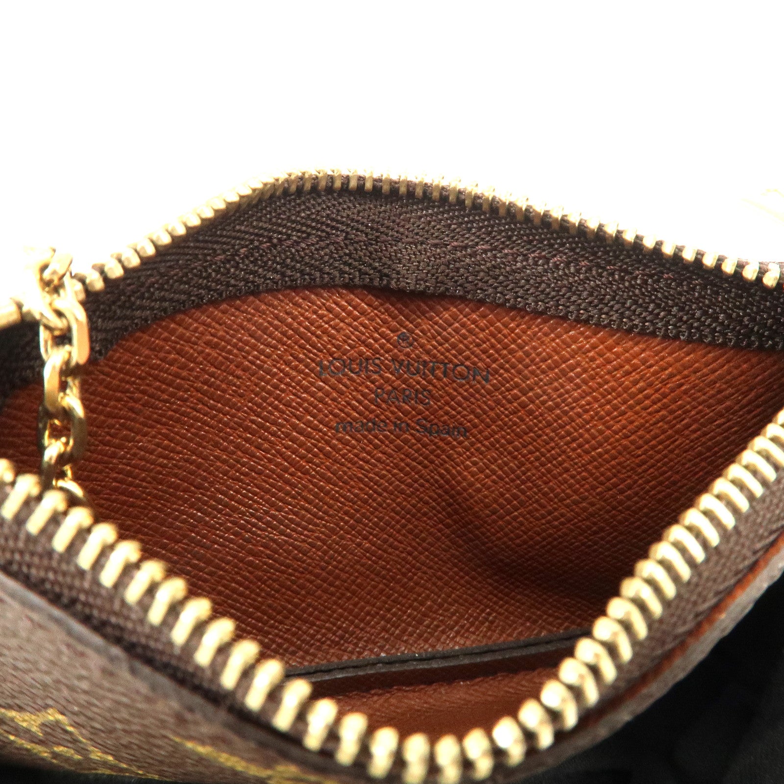 Louis Vuitton Monogram Pochette Cles Coin Case Key Case M62650