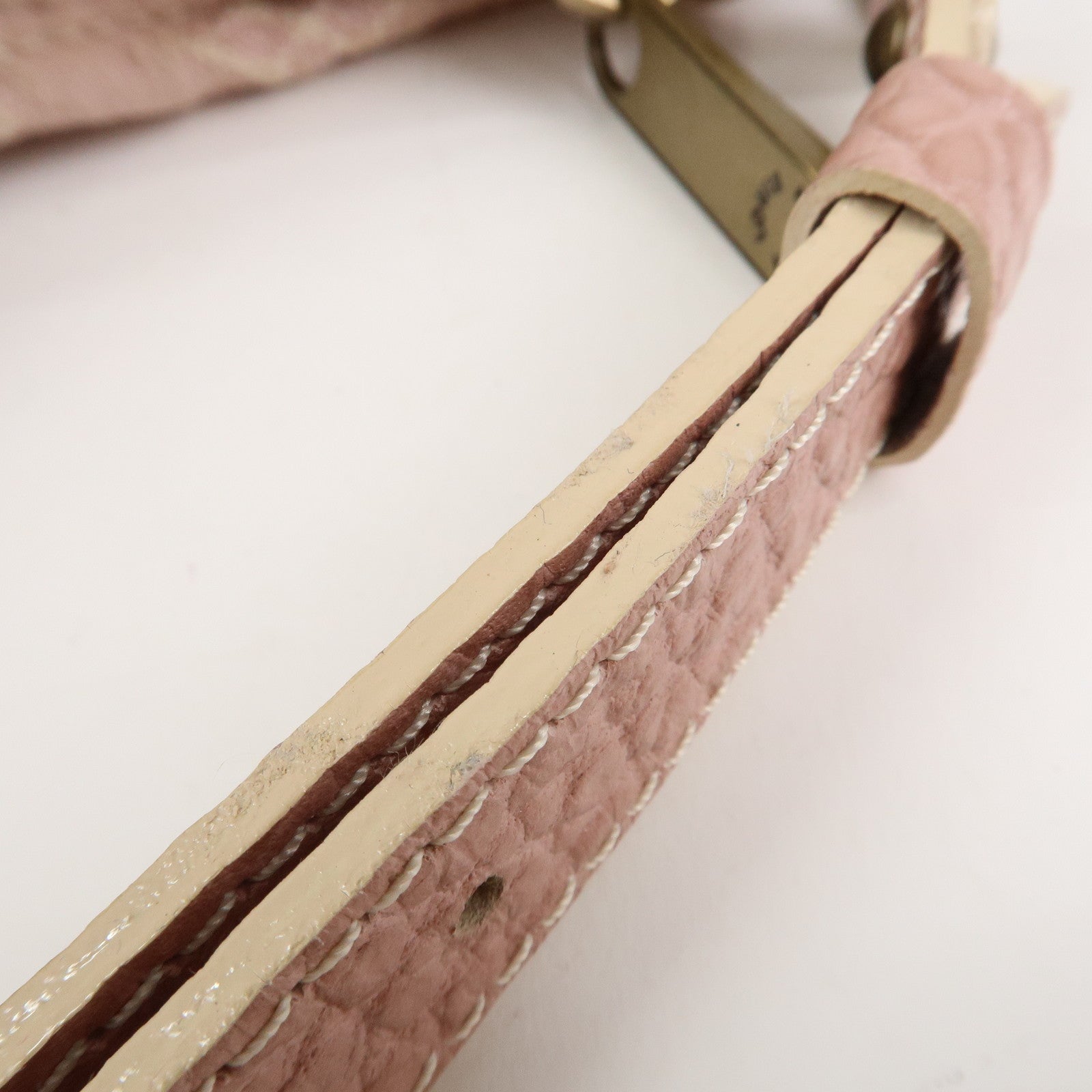 Louis Vuitton Monogram Denim Slightly Shoulder Bag Pink M95833