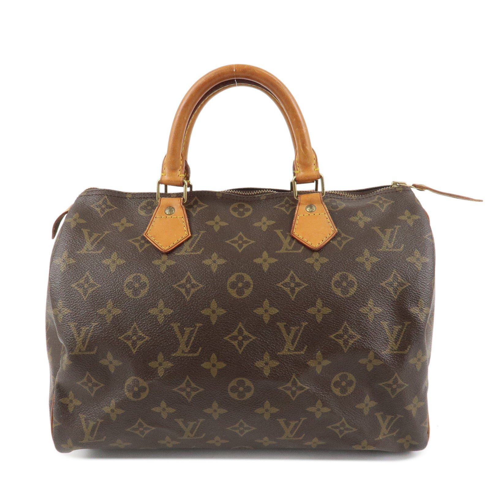 Louis Vuitton Monogram Speedy 30 Hand Bag Boston Bag M41526 Used