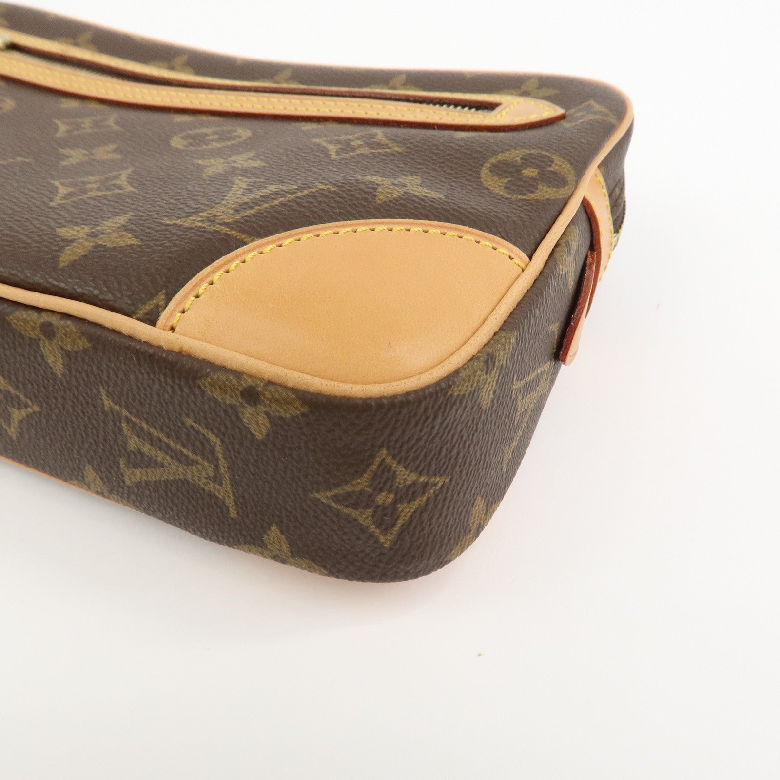 Louis Vuitton Monogram Marly Dragonne GM Clutch Bag Brown M51825
