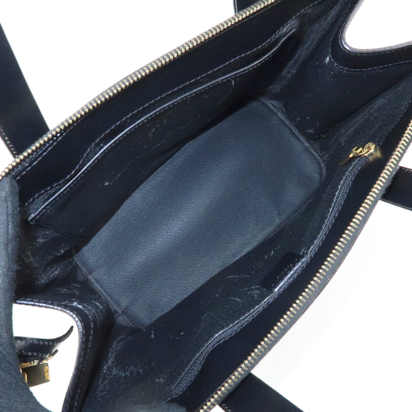 CELINE Macadam PVC Leather 2Way Bag Hand Bag Shoulder Bag Brown