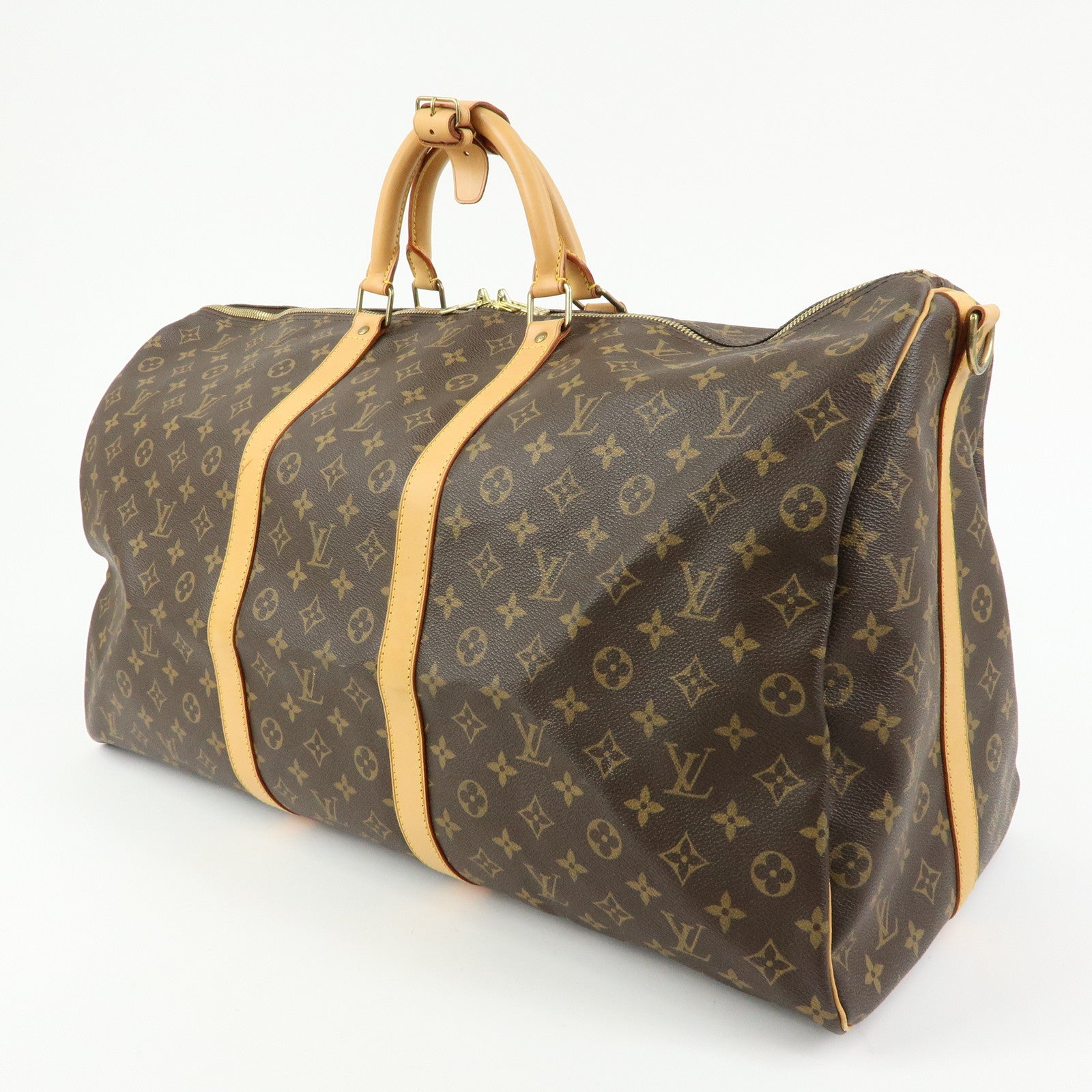 Louis Vuitton Monogram Keep All Bandouliere 60 Boston Bag M41412