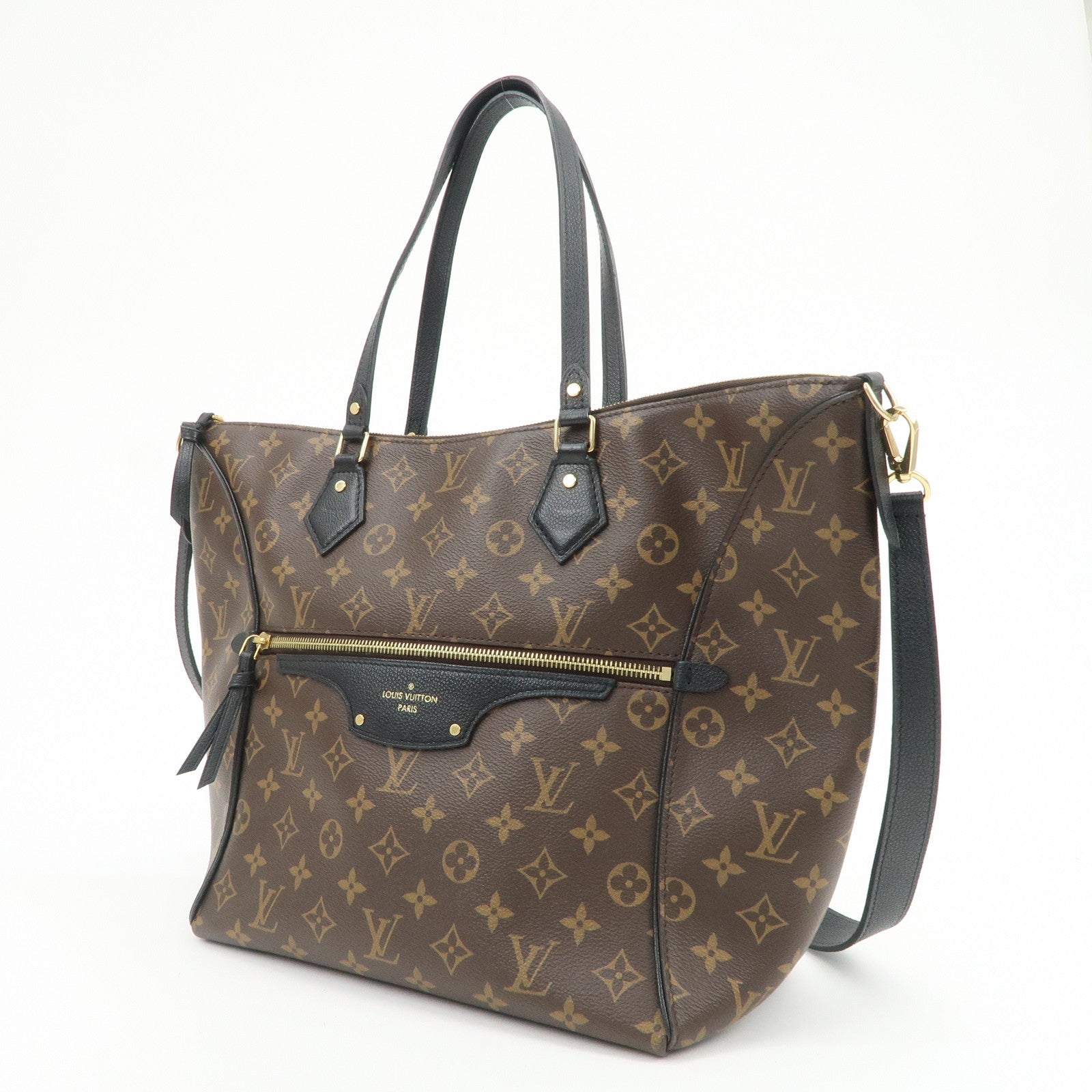 Louis Vuitton Monogram Tournelle 2WAY Bag Tote Bag Noir