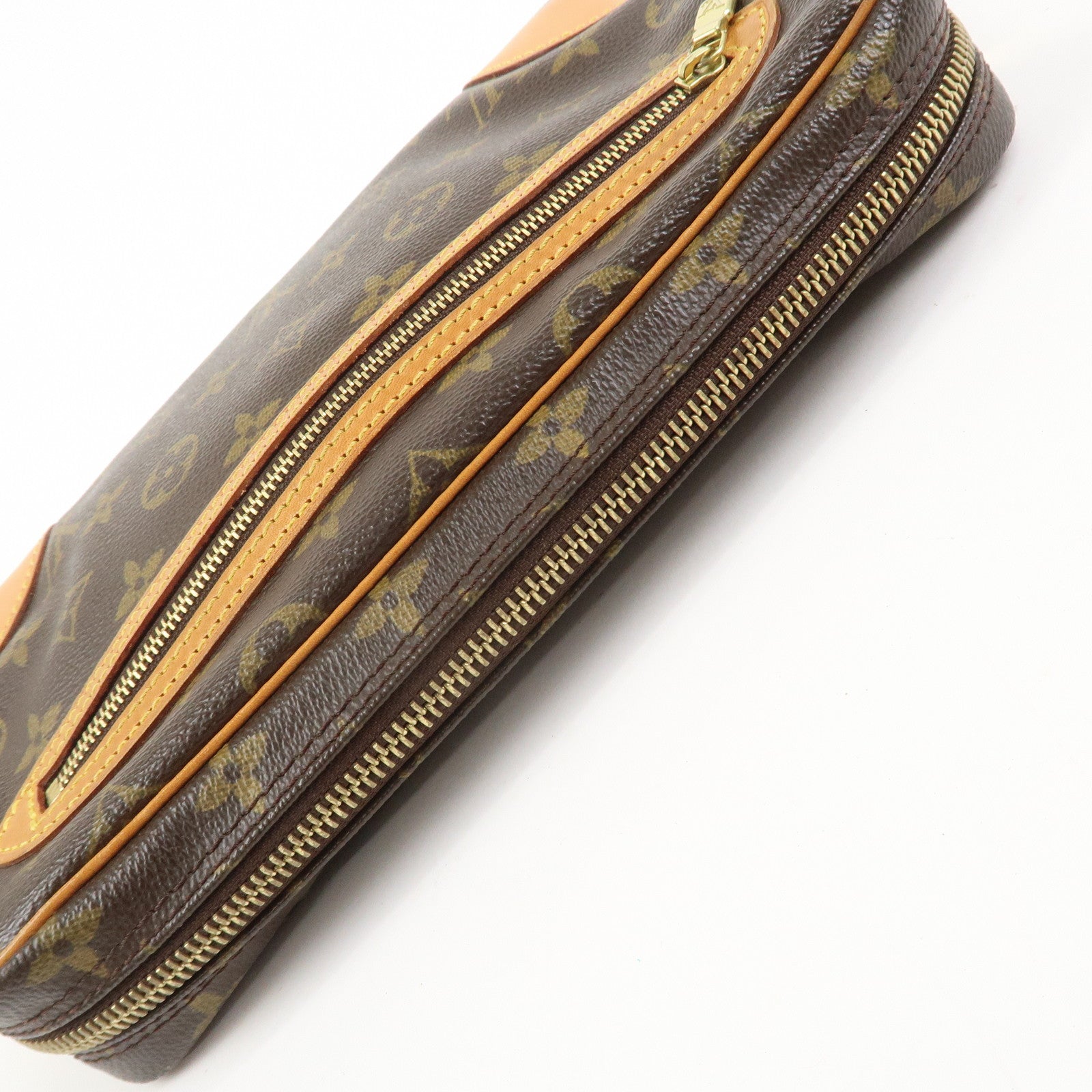 Louis Vuitton Monogram Marly Dragonne GM Clutch Bag Brown M51825