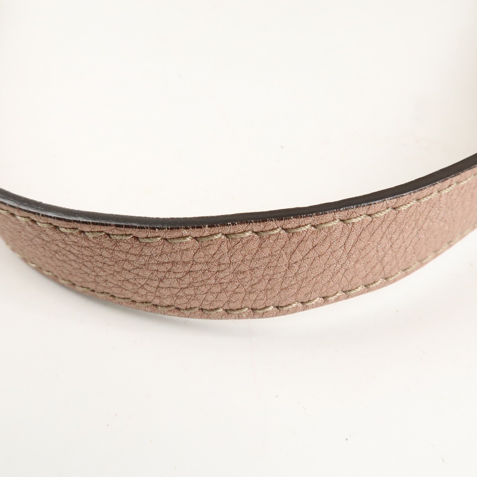 GUCCI Bamboo GG Canvas Leather 2Way Shoulder Bag Beige Pink 282300 Used