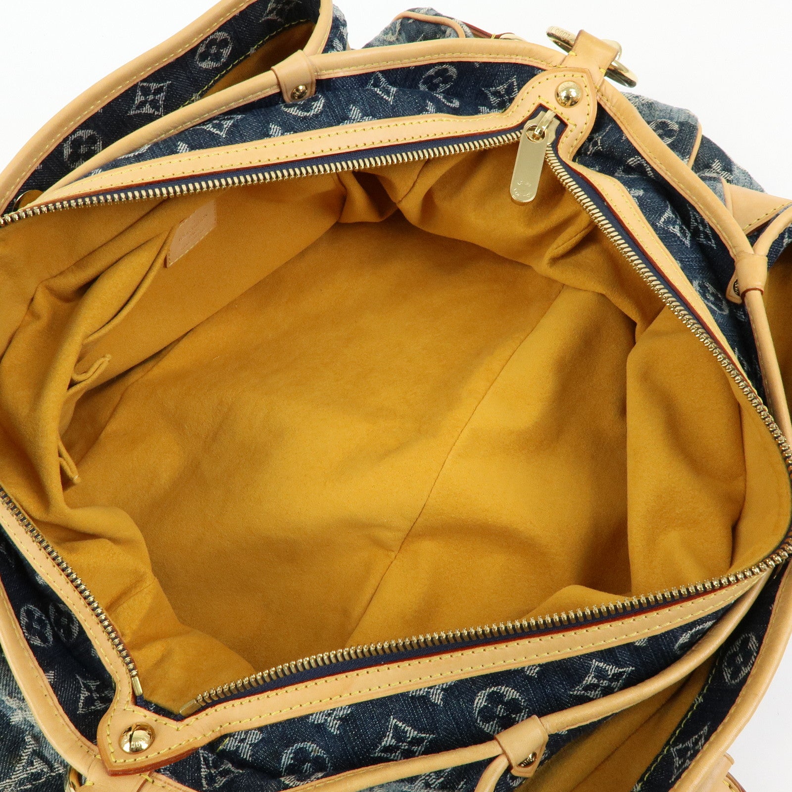 Louis Vuitton Monogram Denim Cabas Raye GM 2Way Hand Bag M95336