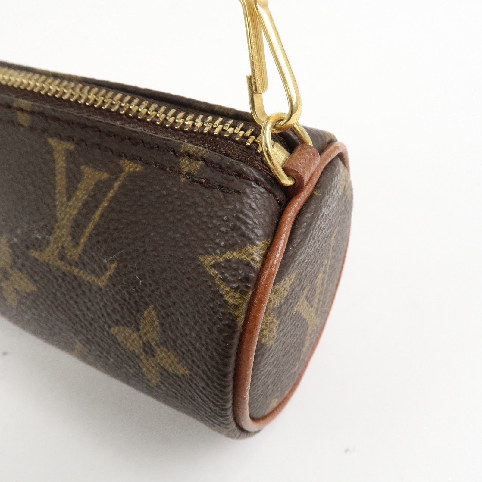 Louis Vuitton Monogram Mini Pouch for Papillon Bag Old Style Brown