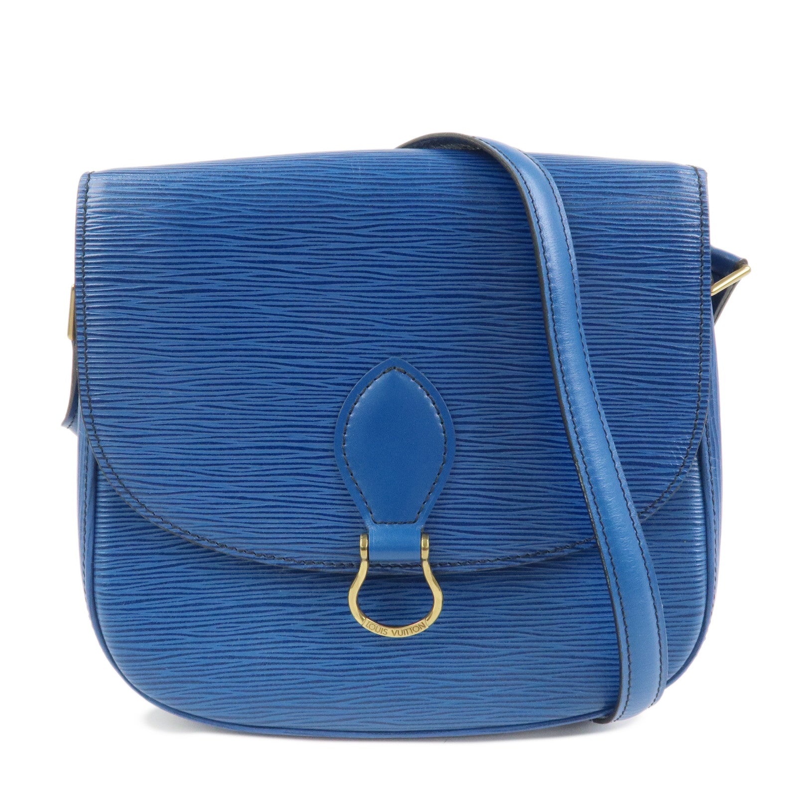 Louis Vuitton Epi Saint Cloud Shoulder Bag Toledo Blue M52195