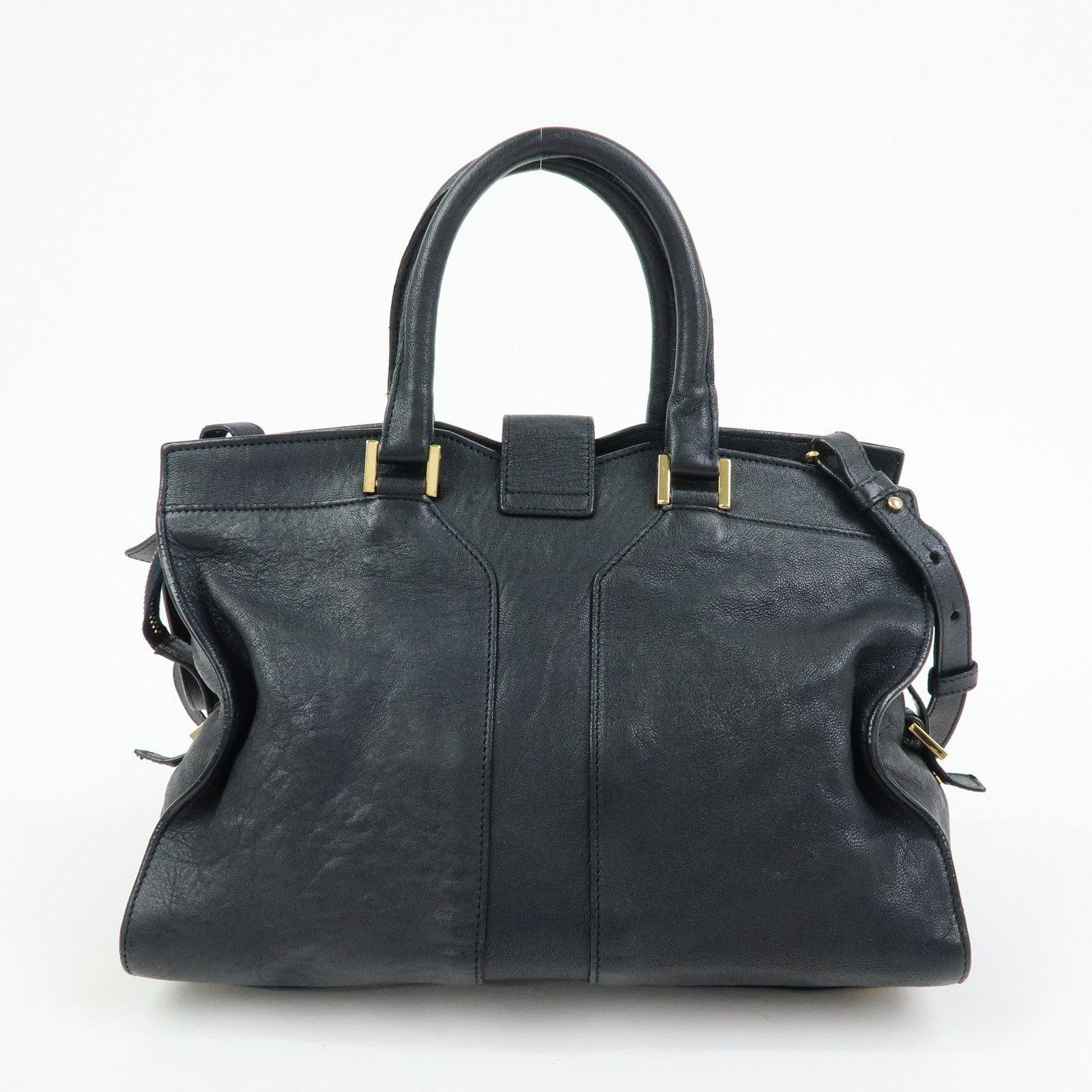 SAINT LAURENT PARIS Cabas Chyc Mini Y Line Leather 2WAY Bag 370699