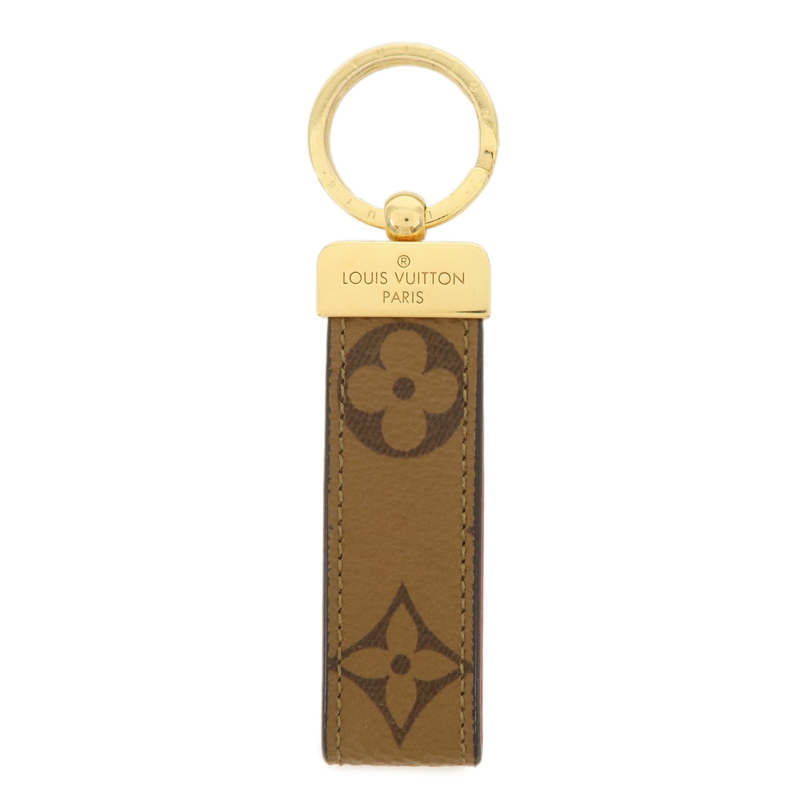 Louis Vuitton Monogram Reverse Porte Cles Dragonne Key Chain M68218