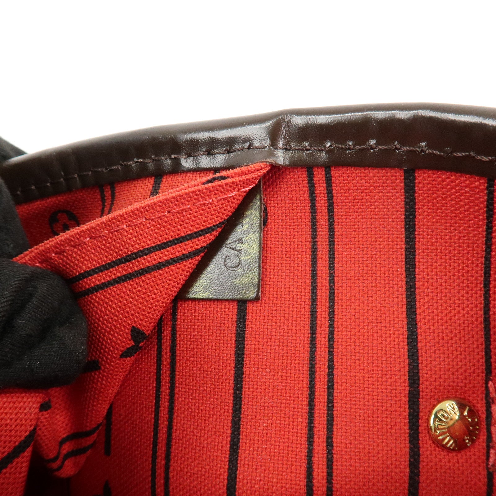 Louis Vuitton Damier Ebene Canvas Neverfull MM Tote Bag N51105 Used